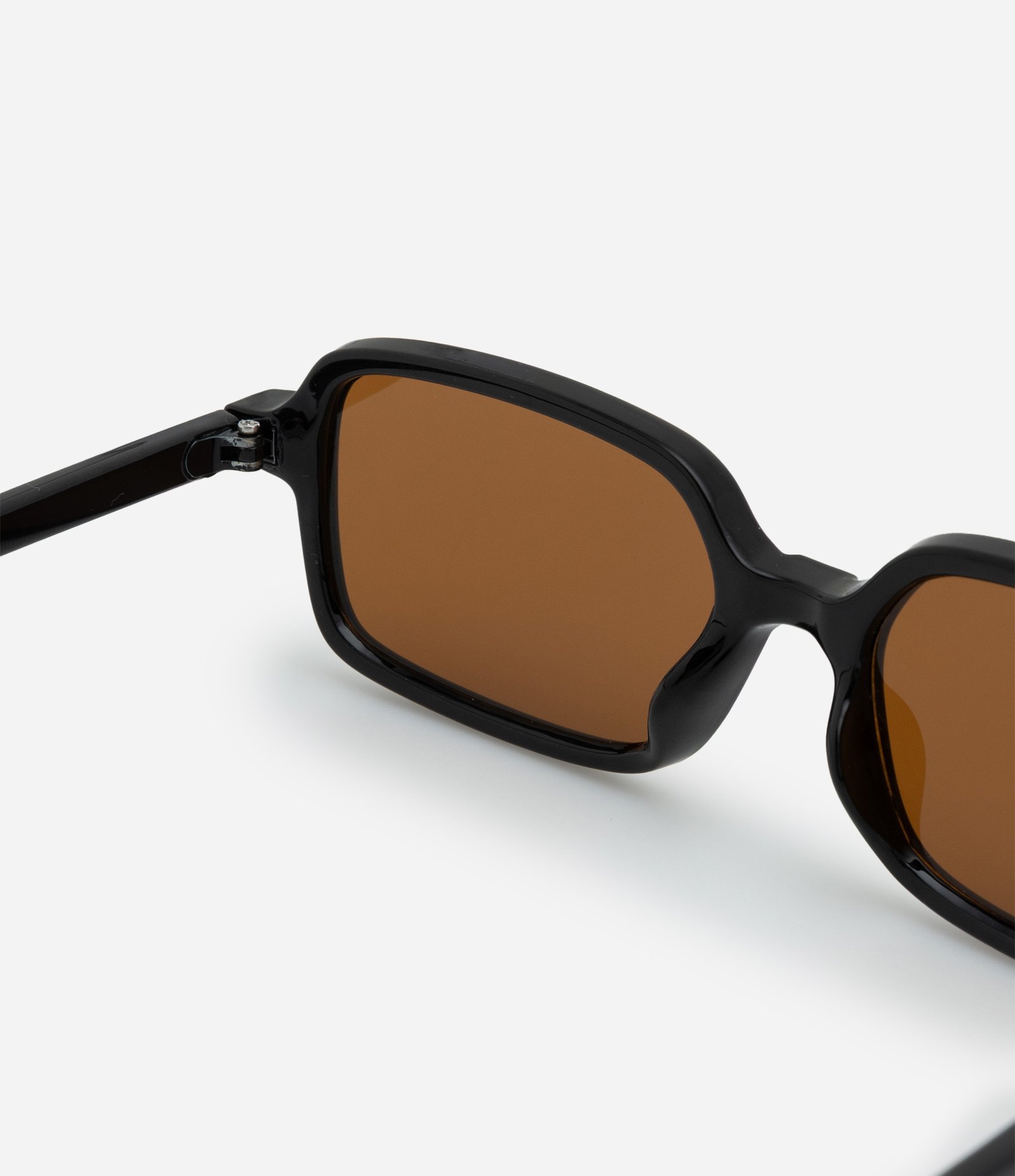 Óculos de Sol Quadrado com Hastes Finas Preto 3