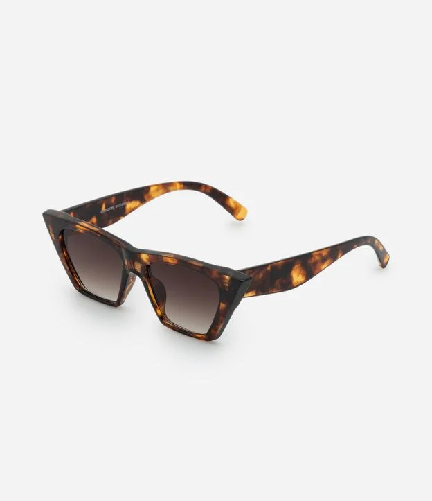 Óculos de Sol Gateado com Estampa Tartaruga