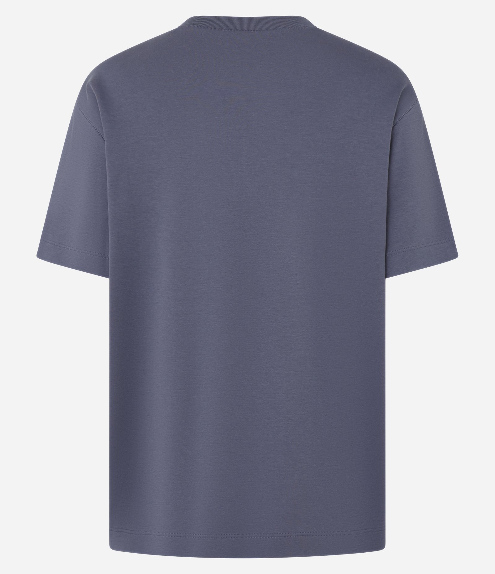 Camiseta Boxy em Algodão com Manga Curta Cinza 2