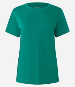 Camiseta Básica em Algodão com Manga Curta