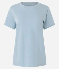 Camiseta Básica em Algodão com Manga Curta