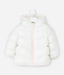 Jaqueta Infantil Acolchoada com Capuz – Tam 0 a 18 Meses