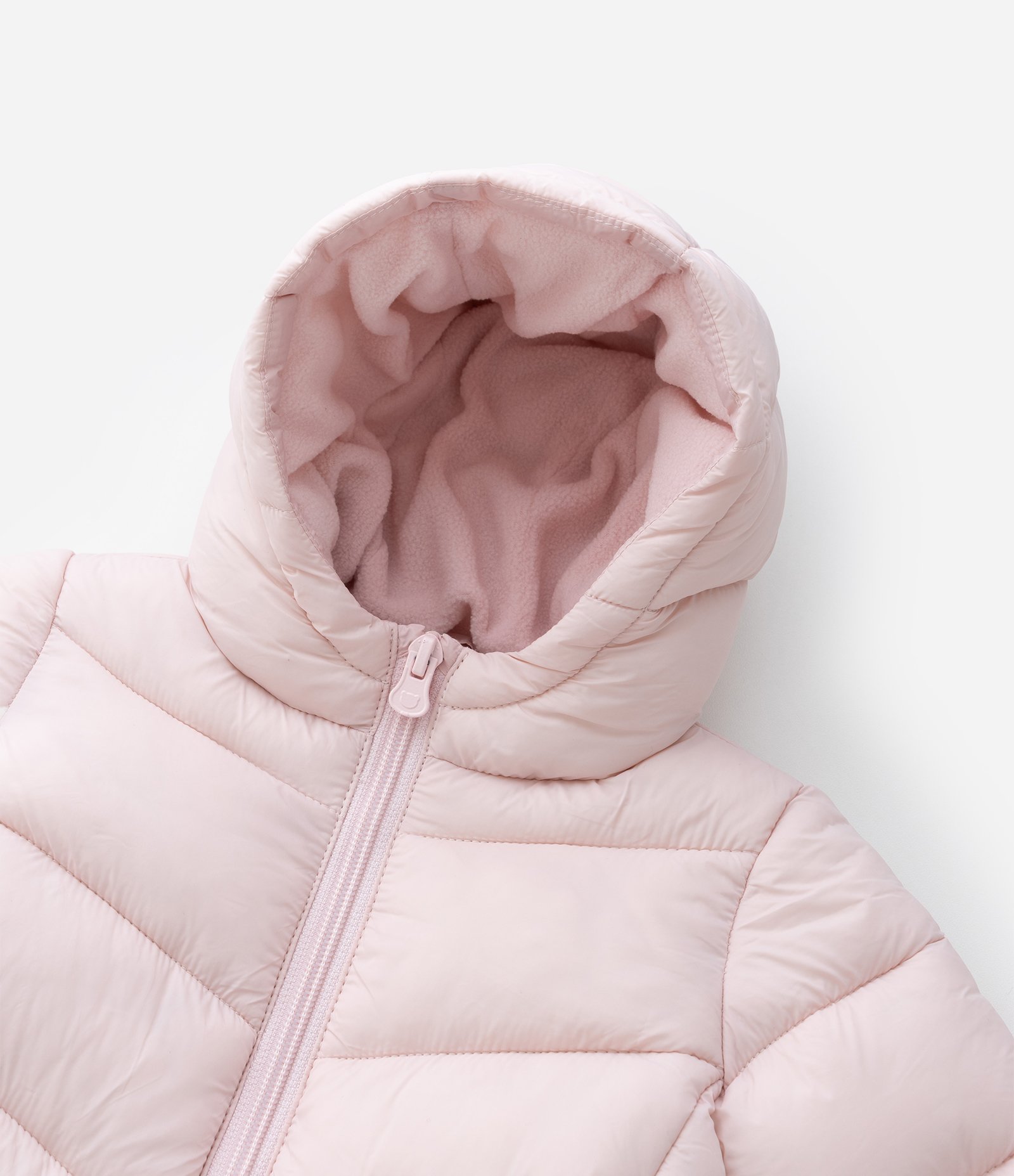 Jaqueta Infantil Acolchoada com Capuz – Tam 0 a 18 Meses Rosa Claro 7