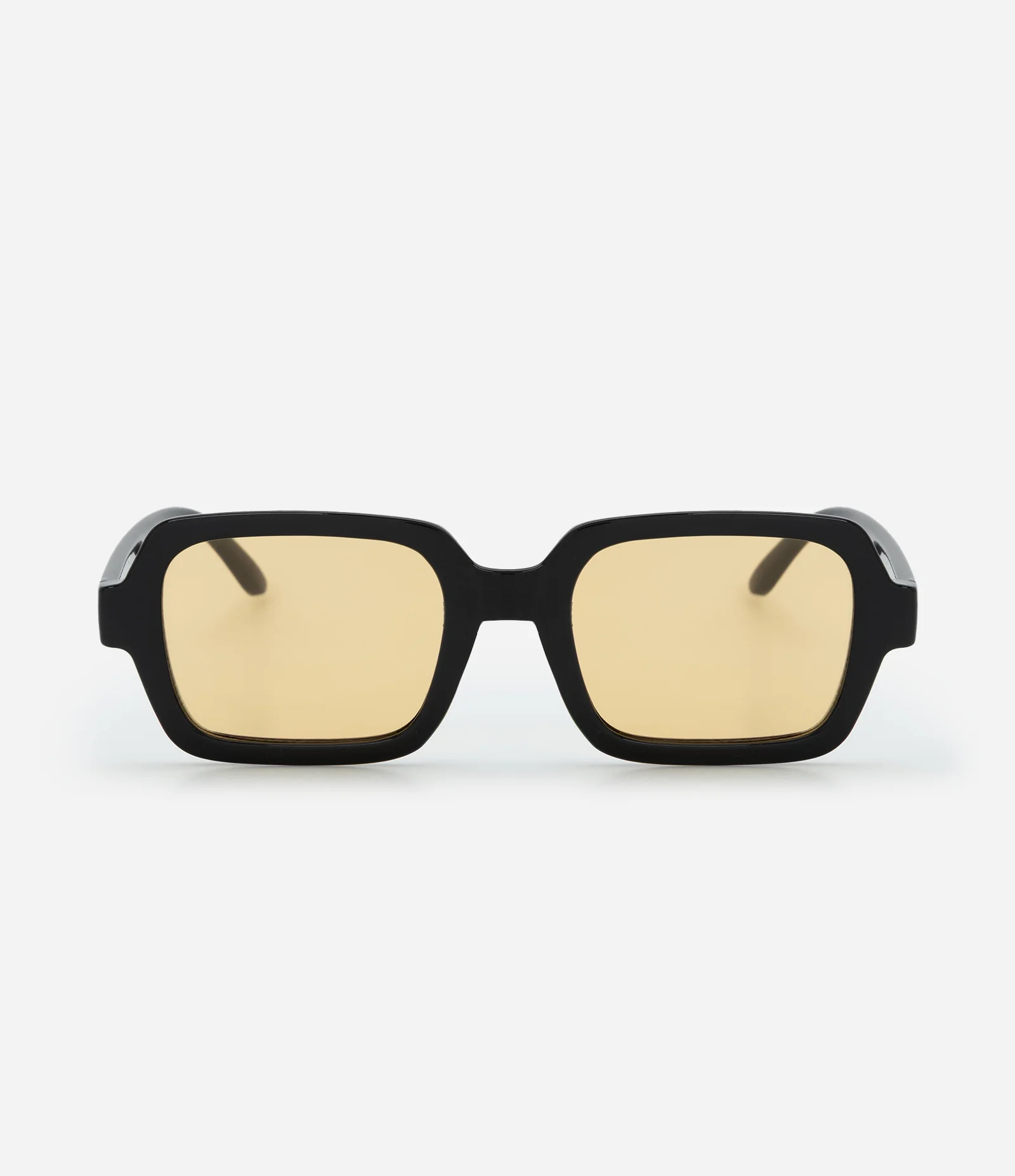 Óculos Quadrado com Hastes Largas e Dobradiças Metálicas Preto 2