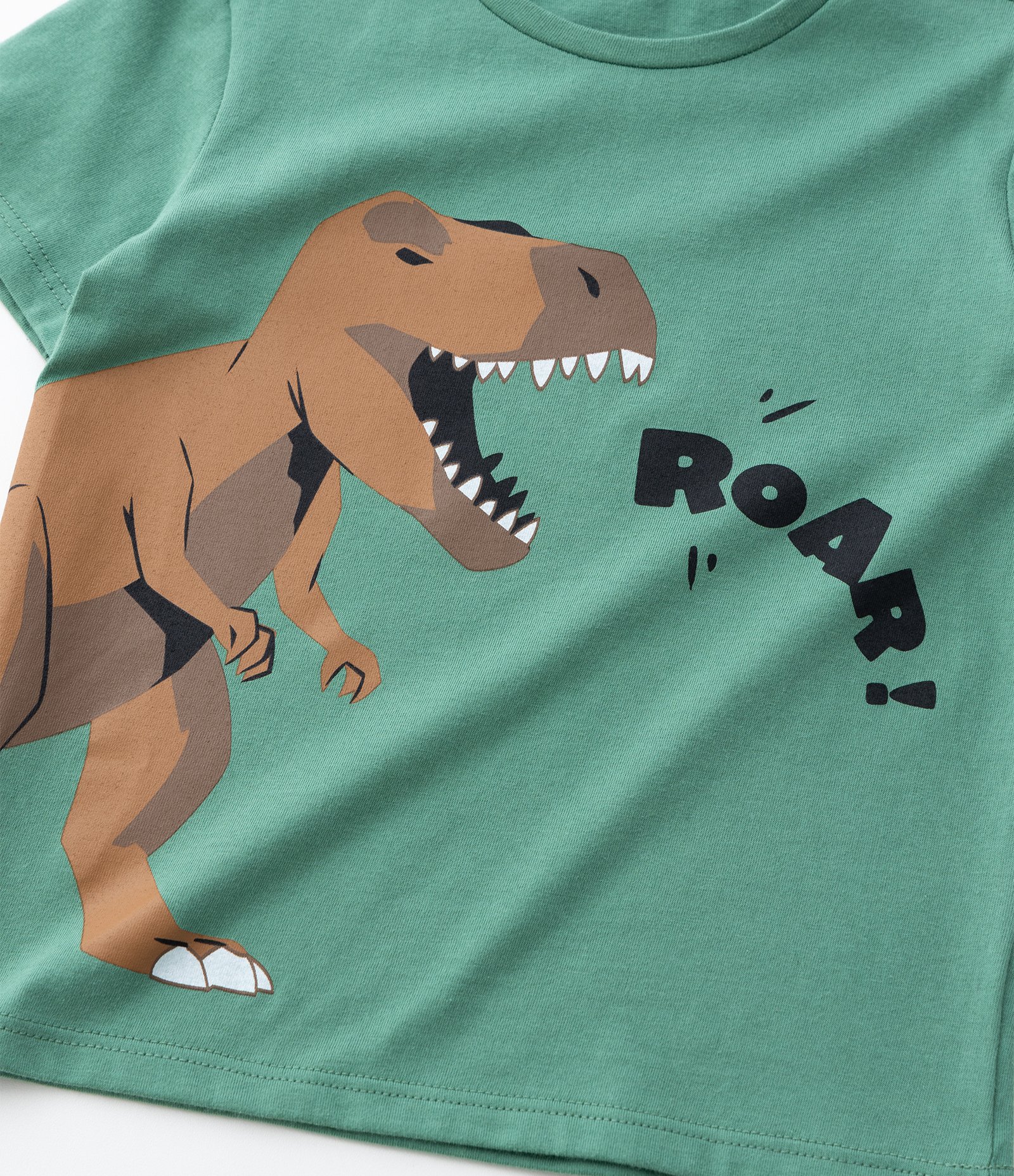 Kit 03 Camisetas Infantis com Estampa Dinos - Tam 1 a 6 Anos Branco 6