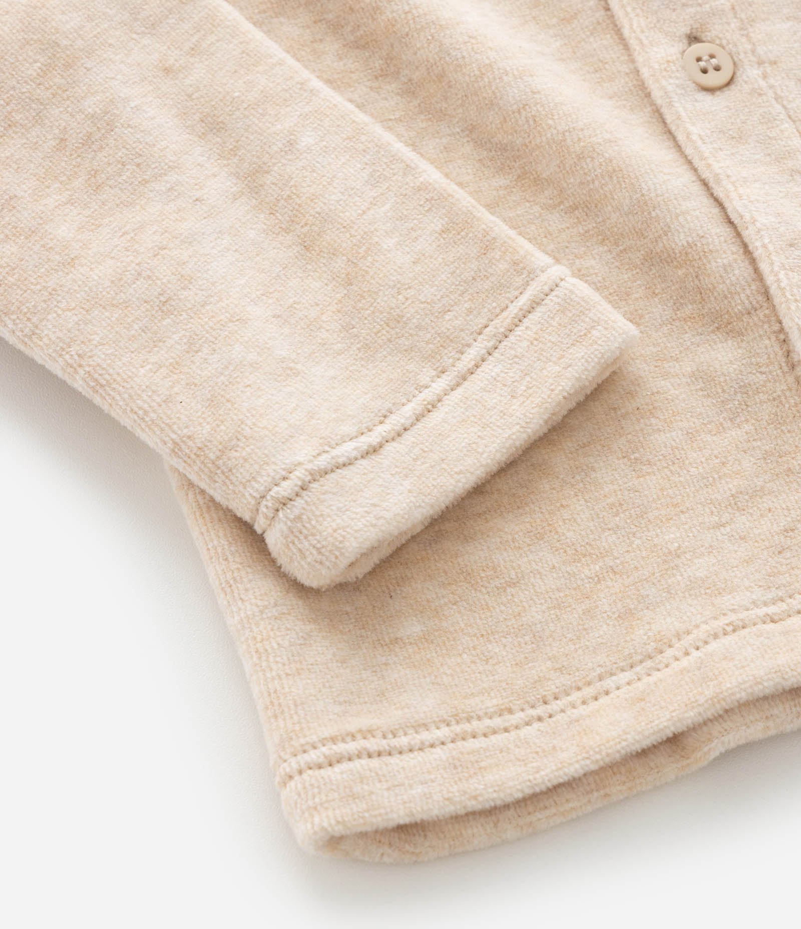 Conjunto Infantil Com Botões E Calça – Tam 0 a 18 Meses Bege Claro 9