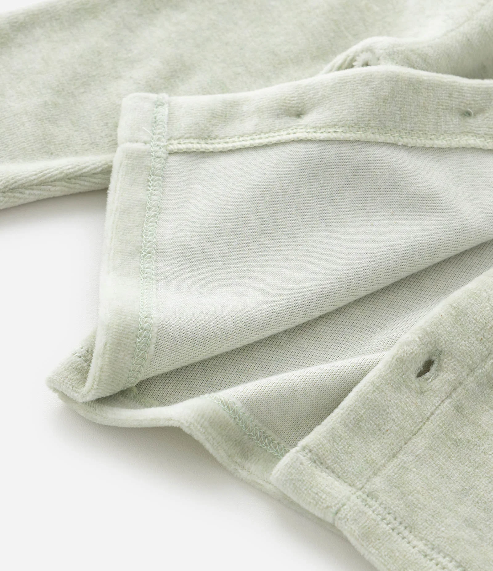 Conjunto Infantil Com Botões E Calça – Tam 0 a 18 Meses Verde Claro 8