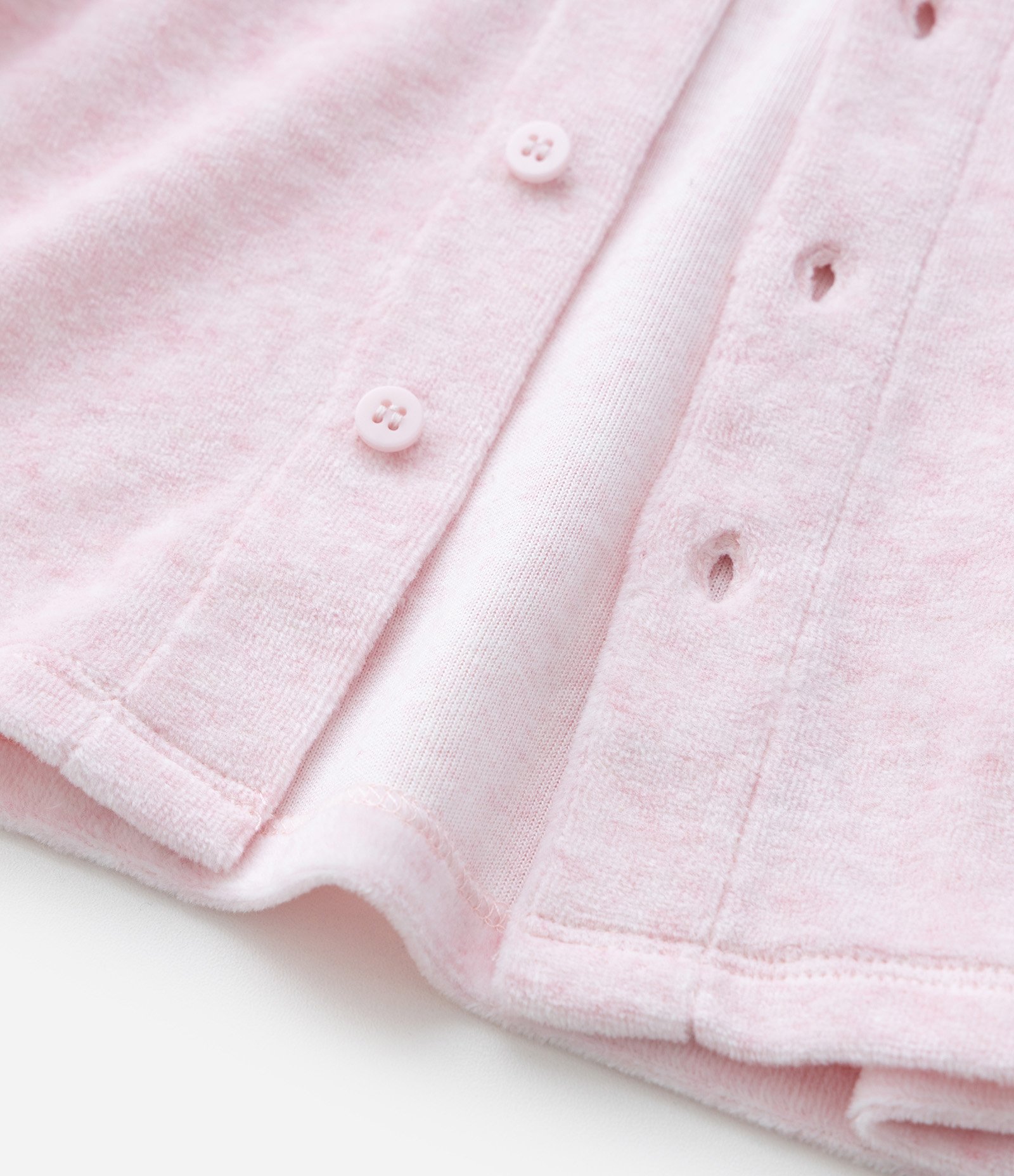 Conjunto Infantil Com Botões E Calça – Tam 0 a 18 Meses Rosa Claro 8