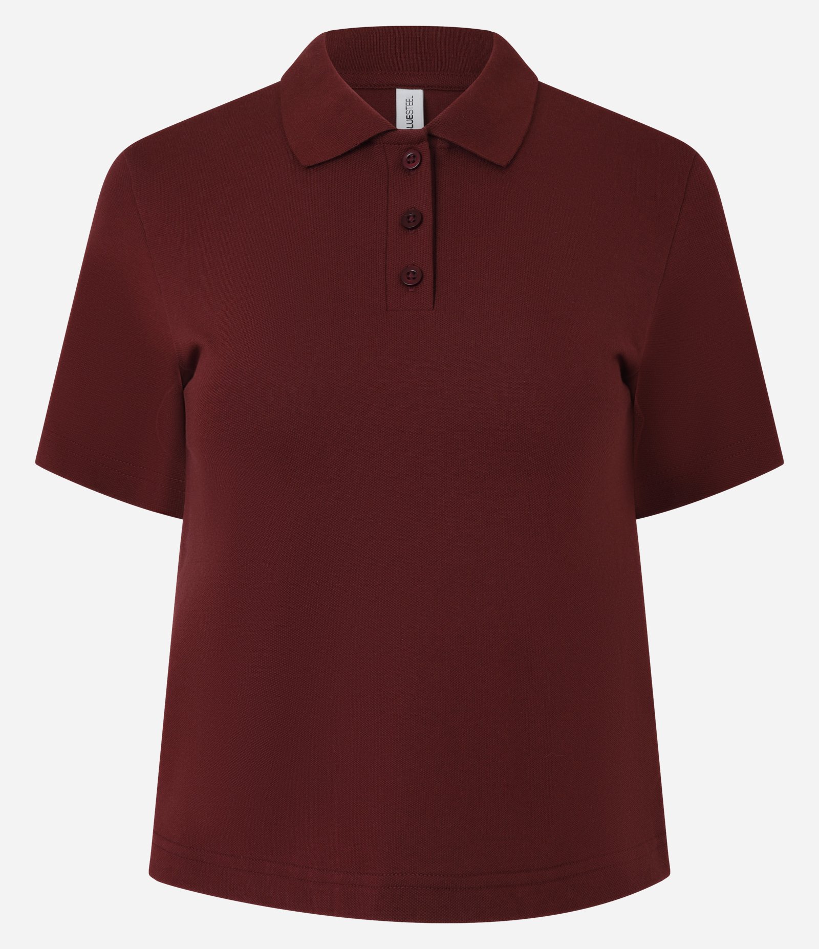 Blusa Polo em Algodão com Manga Curta Vermelho 1