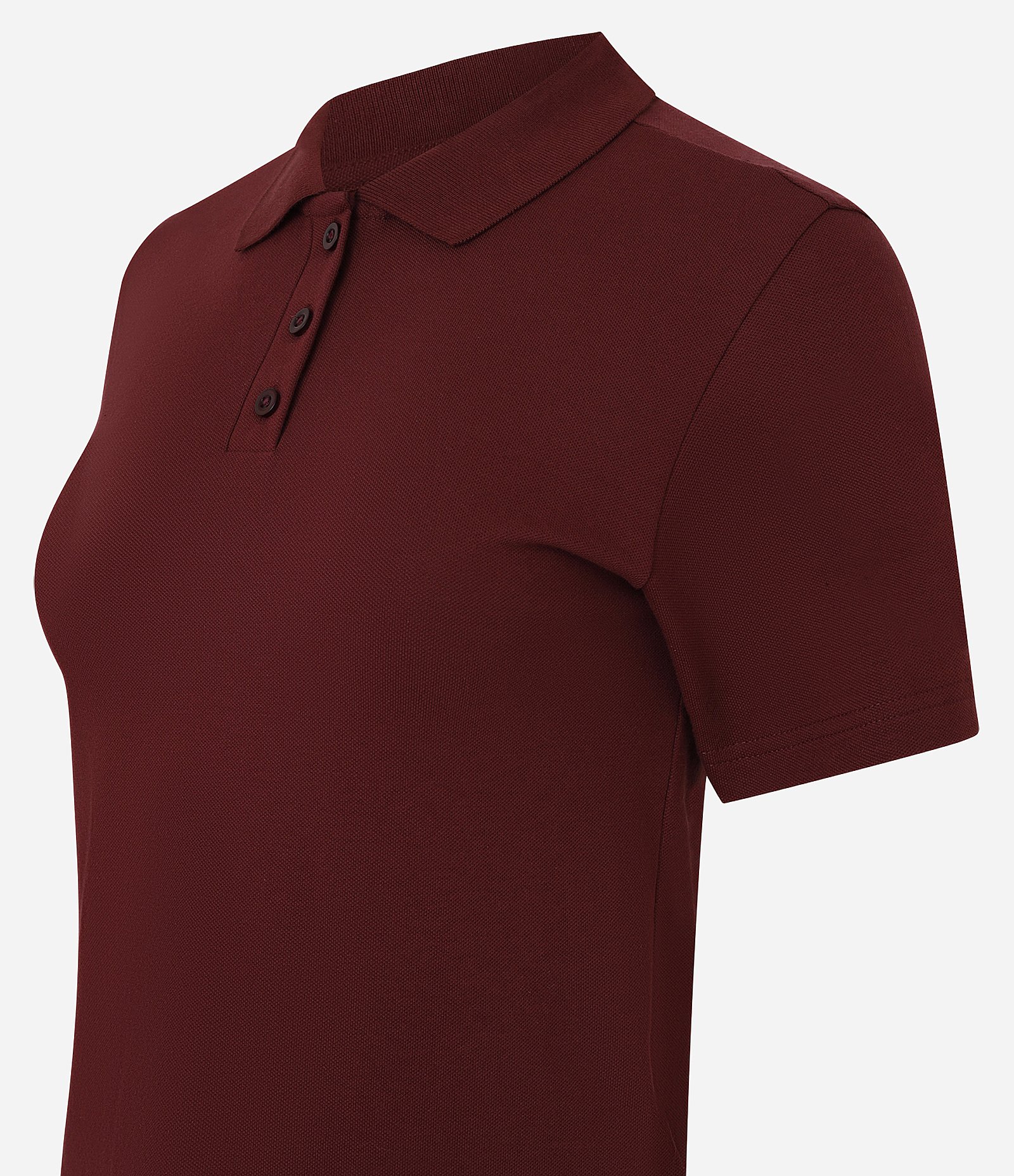 Blusa Polo em Algodão com Manga Curta Vermelho 2