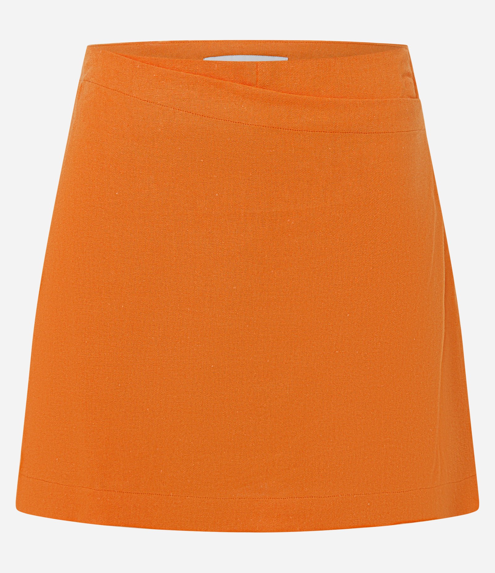 Short em Viscolinho com Detalhe na Cintura Laranja 4