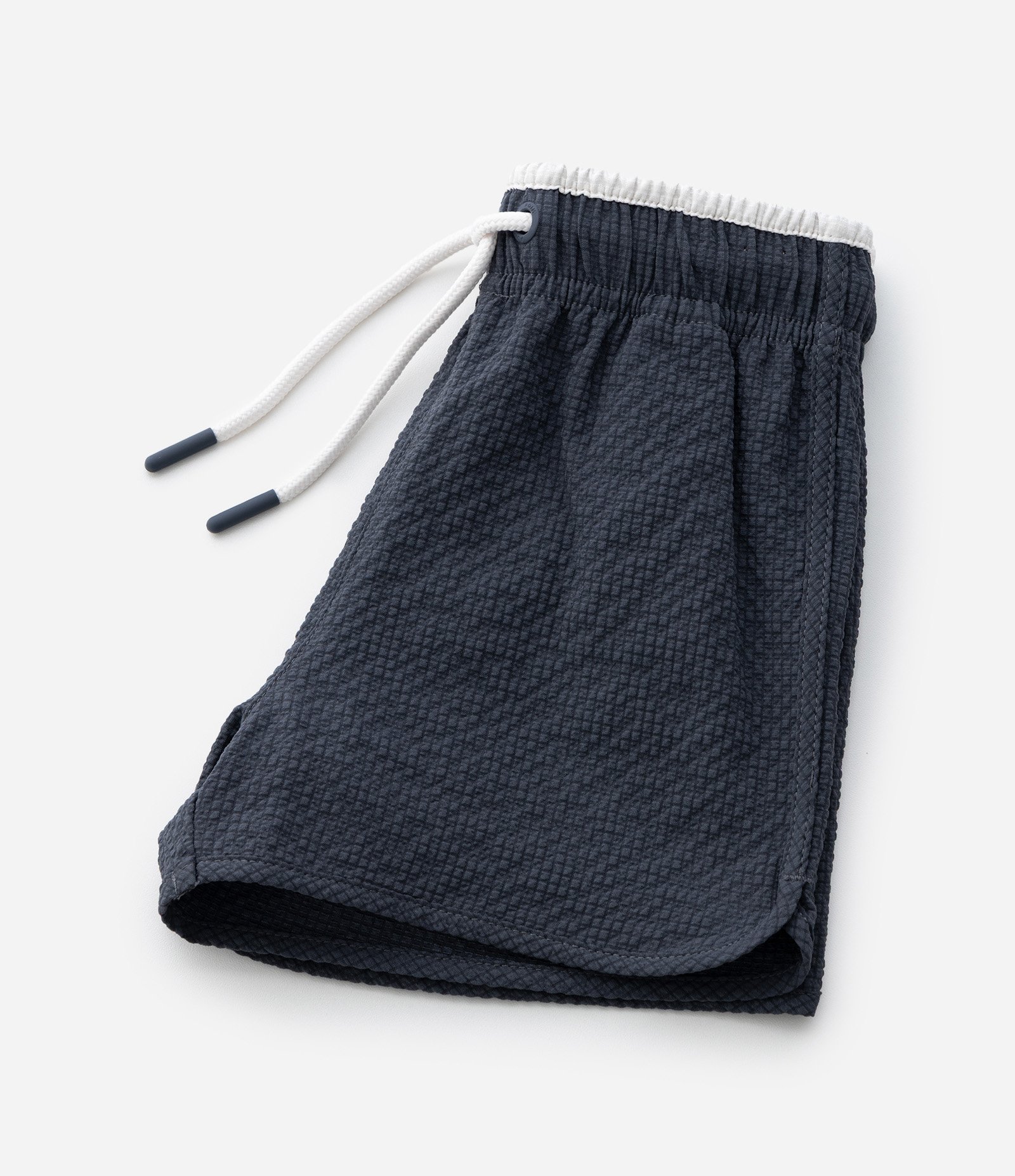 Bermuda Infantil Texturizada Quadriculada - Tam 1 a 6 Anos Azul Marinho 5