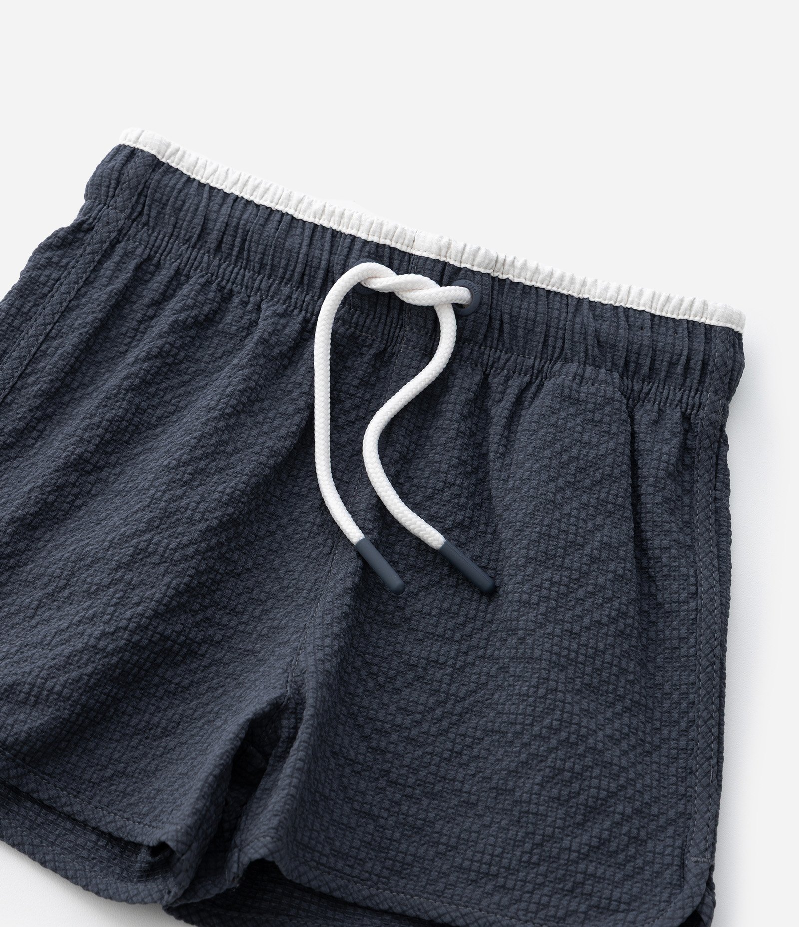 Bermuda Infantil Texturizada Quadriculada - Tam 1 a 6 Anos Azul Marinho 6