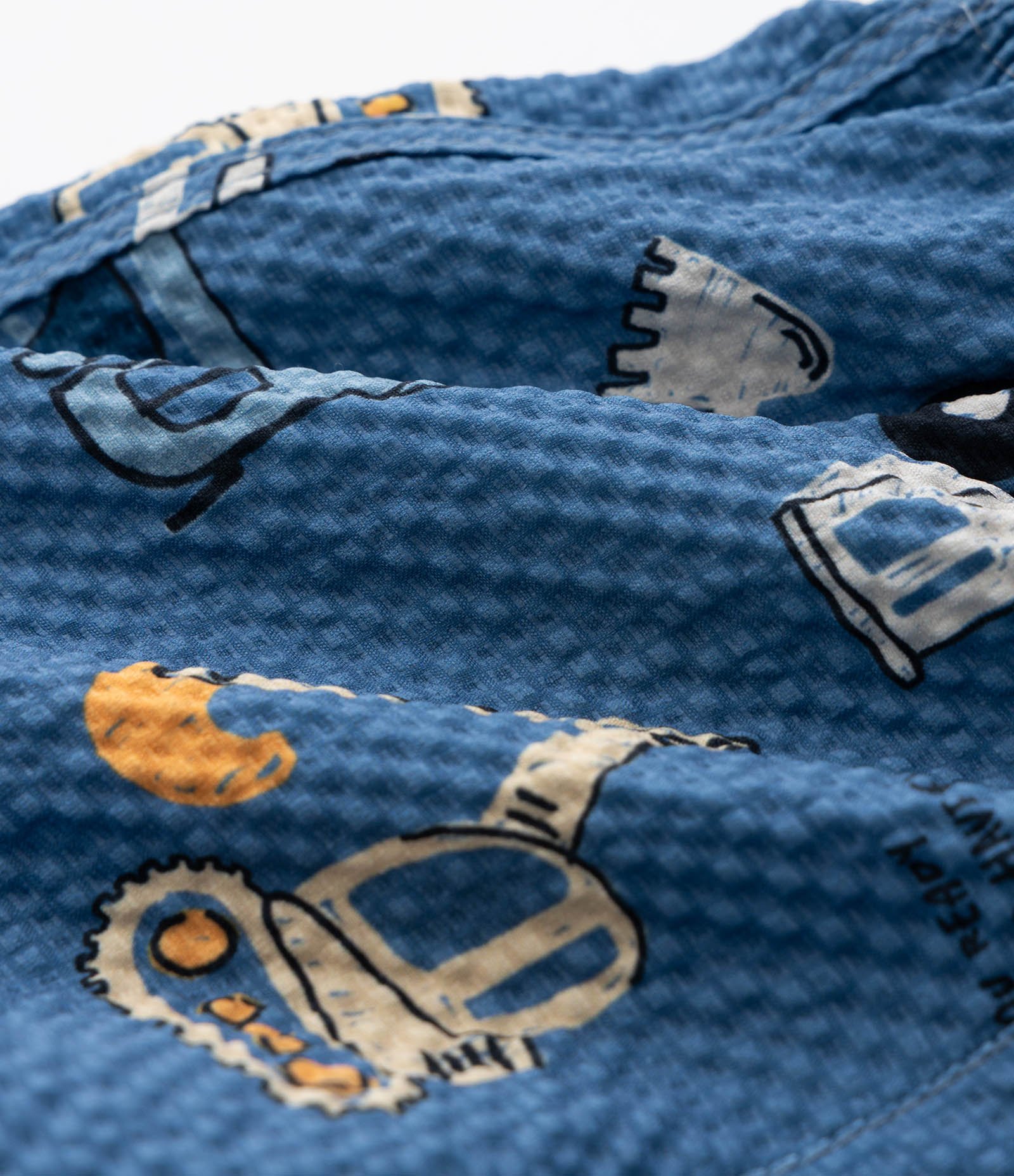 Bermuda Infantil com Estampa Texturizada - Tam 1 a 6 Anos Azul 3