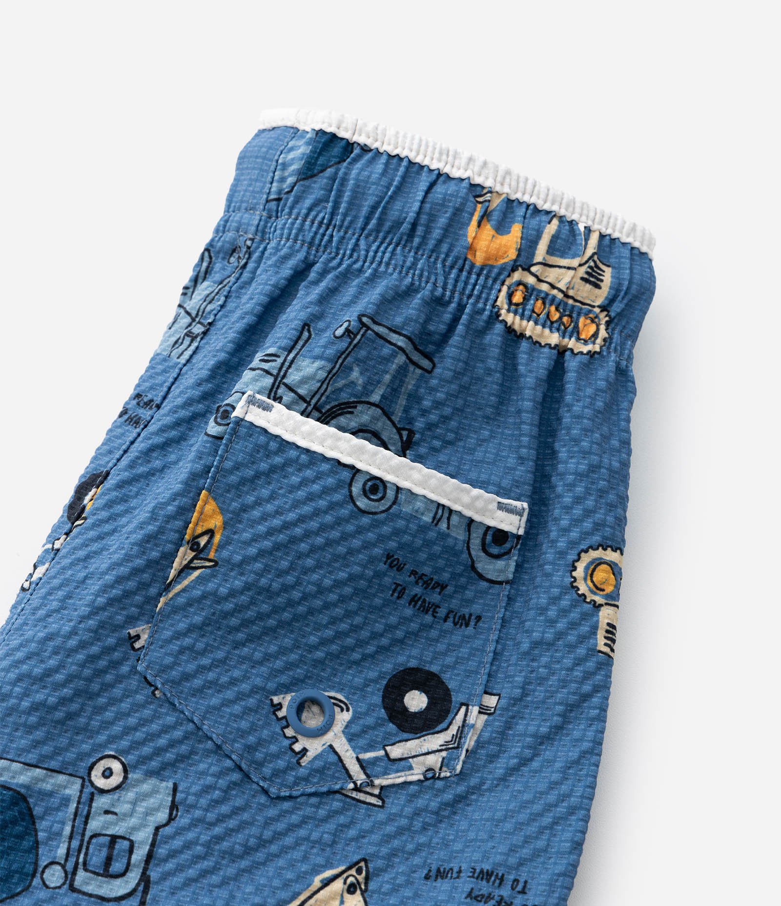 Bermuda Infantil com Estampa Texturizada - Tam 1 a 6 Anos Azul 4