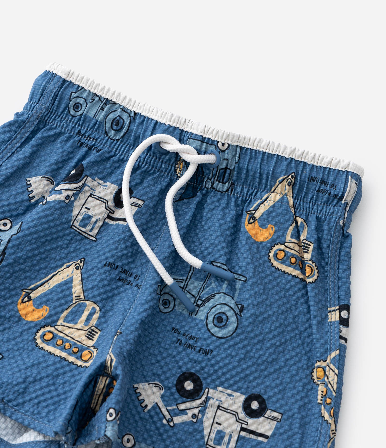Bermuda Infantil com Estampa Texturizada - Tam 1 a 6 Anos Azul 6