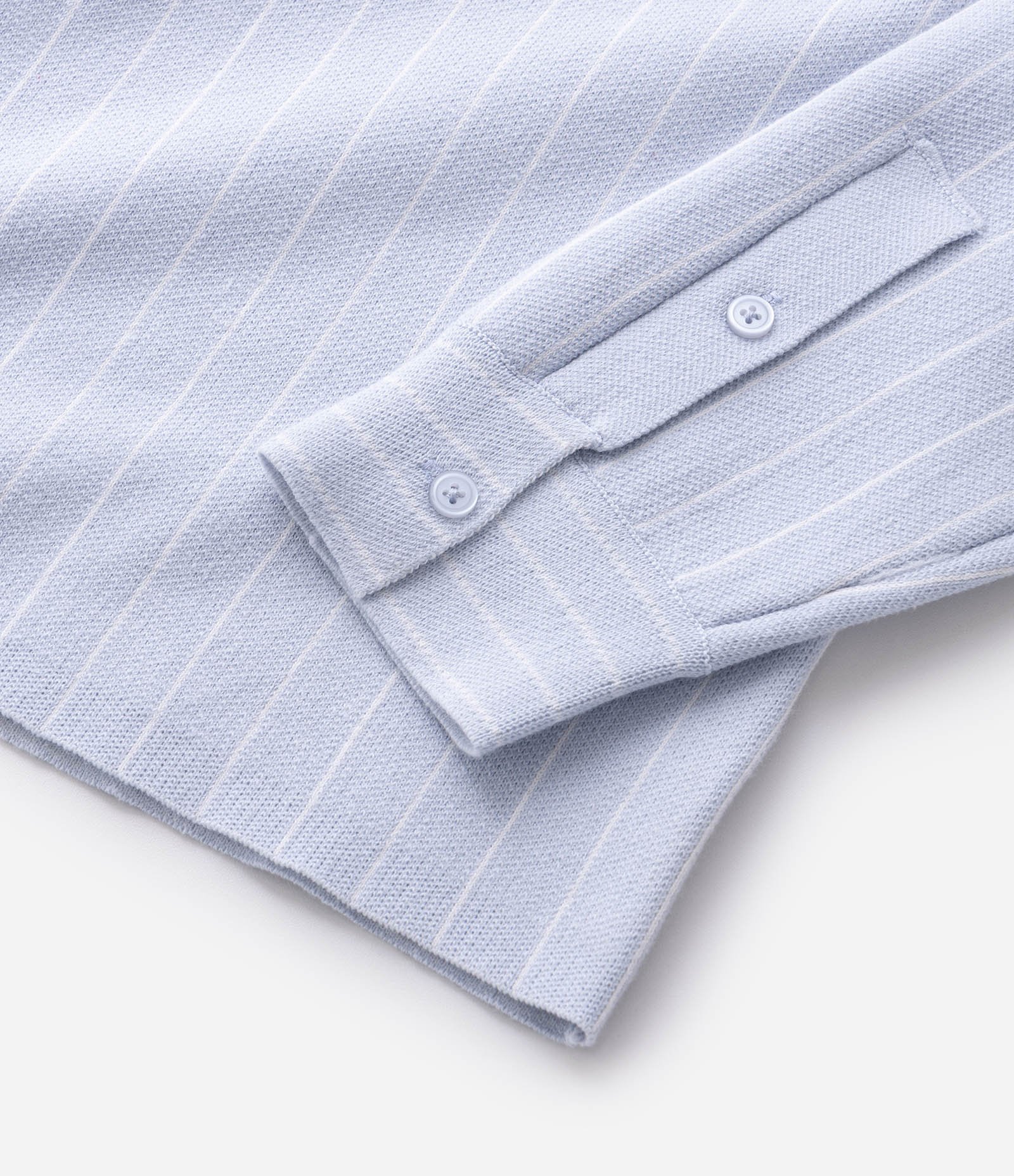 Camisa Manga Longa com Listras Azul 9