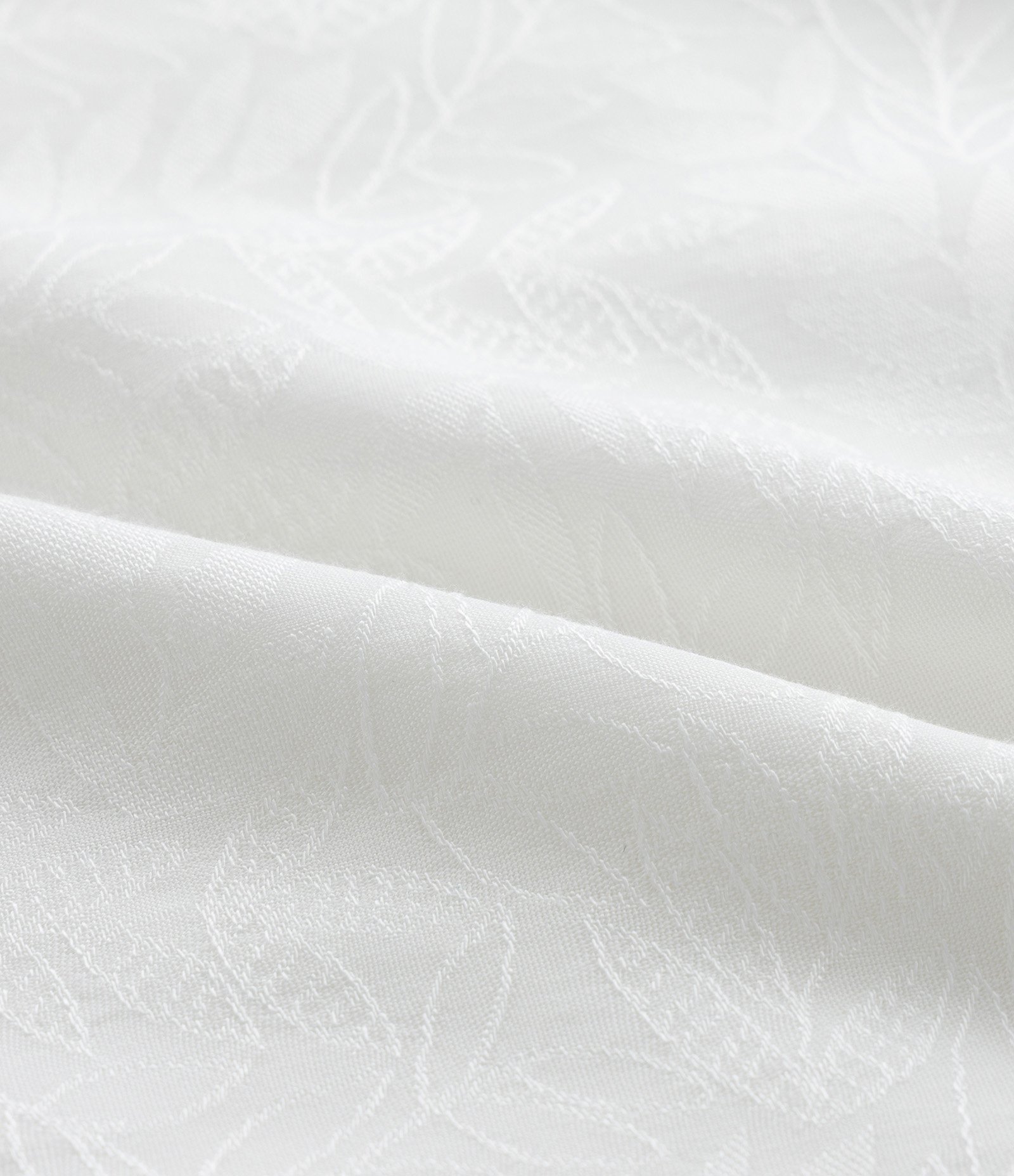 Vestido Midi em Jacquard de Folhagens e Amarração Curve & Plus Size Branco 7