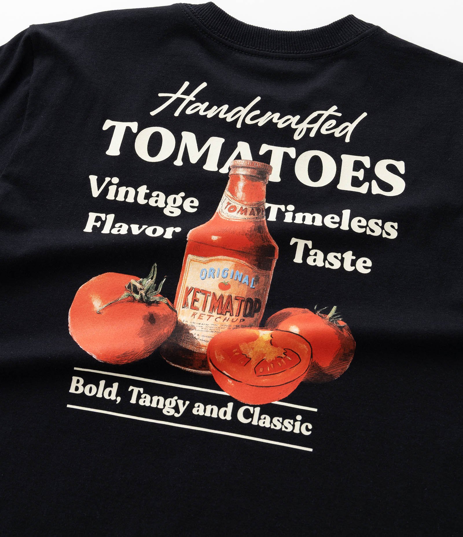 Camiseta Infantil com Estampa Frente e Costas Tomates - Tam 5 a 14 Anos Preto 5