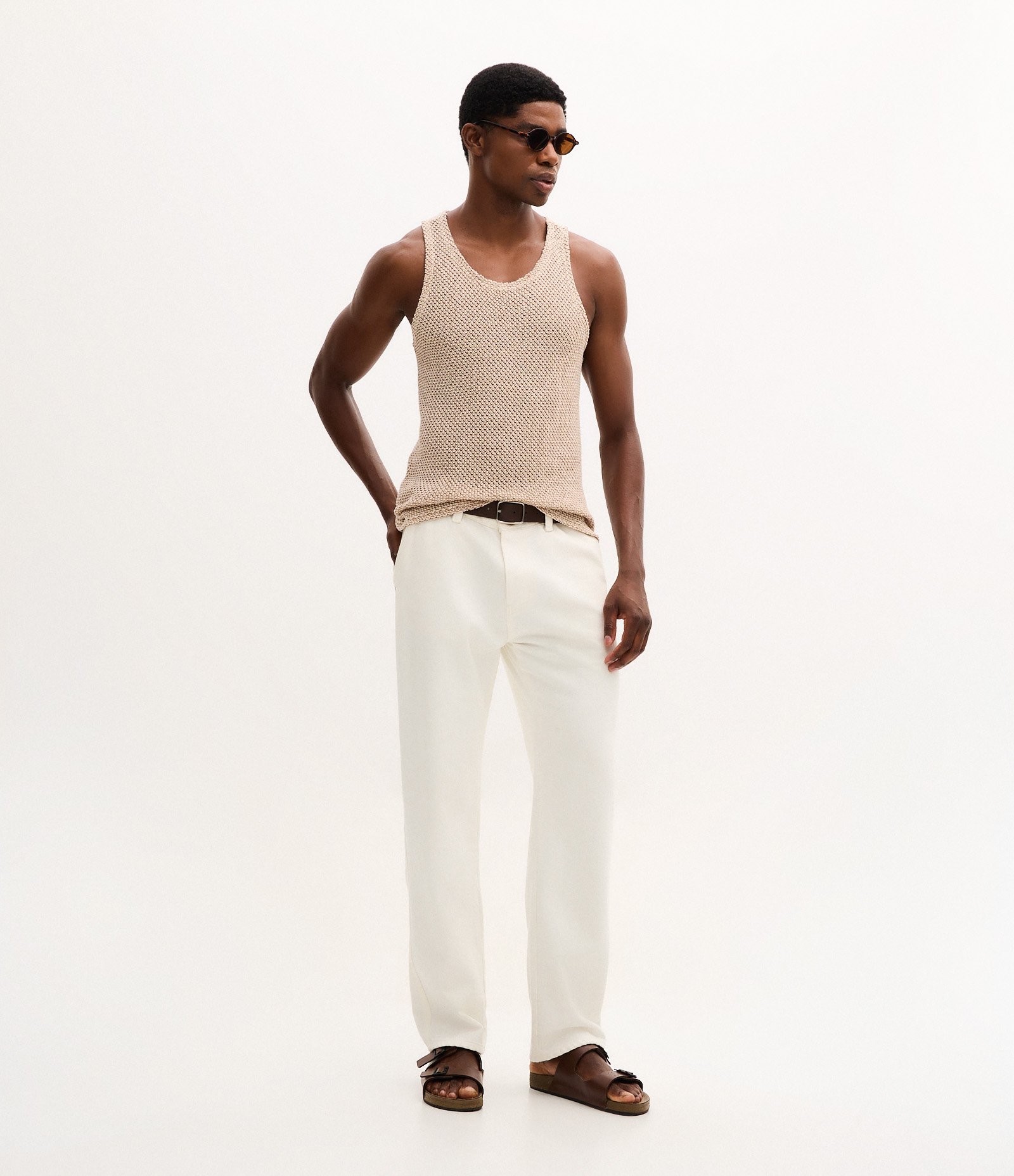 Regata Texturizada Bege 2