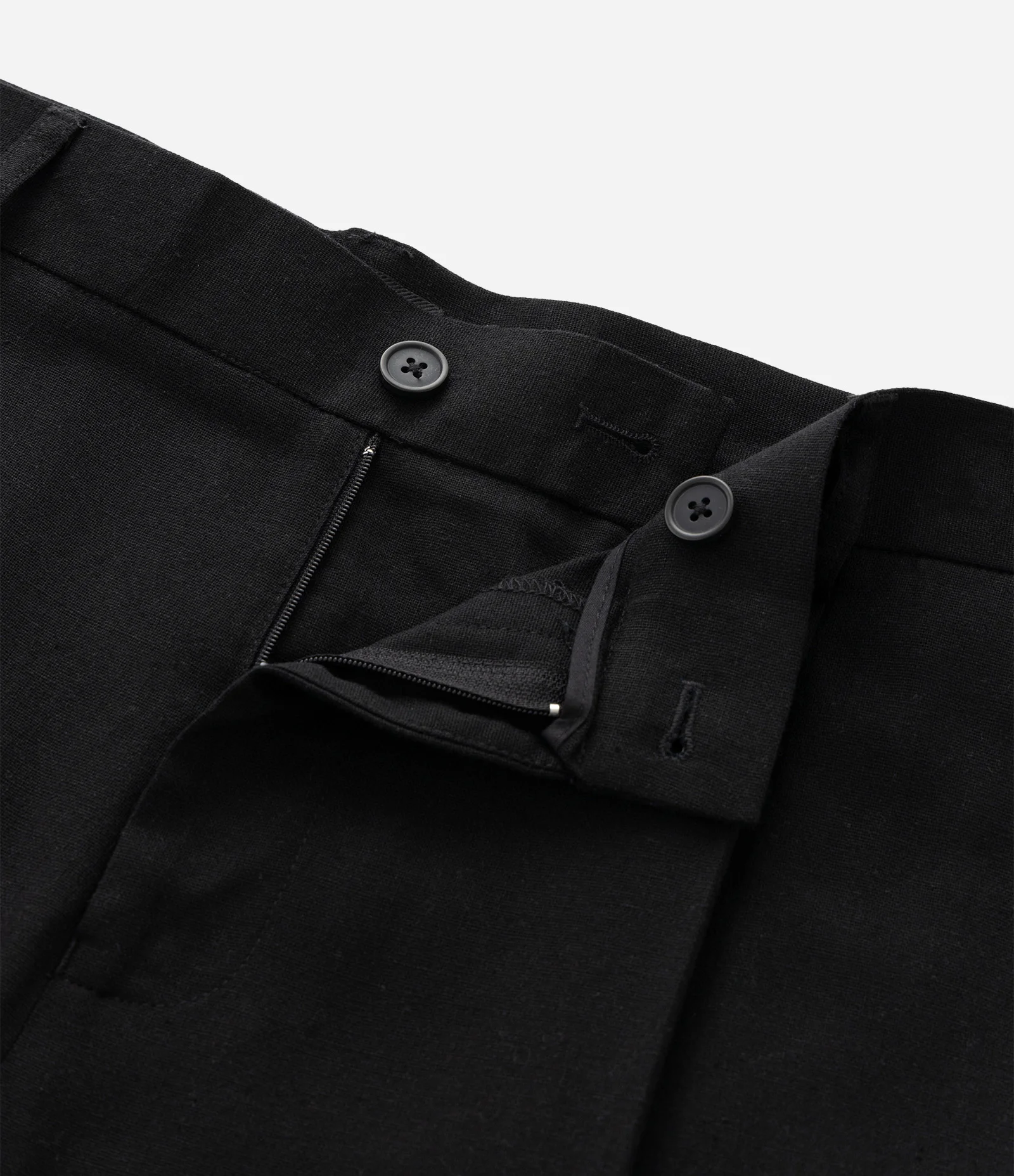 Calça Alfaiatada em Viscolinho com Pregas Frontais Preto 8