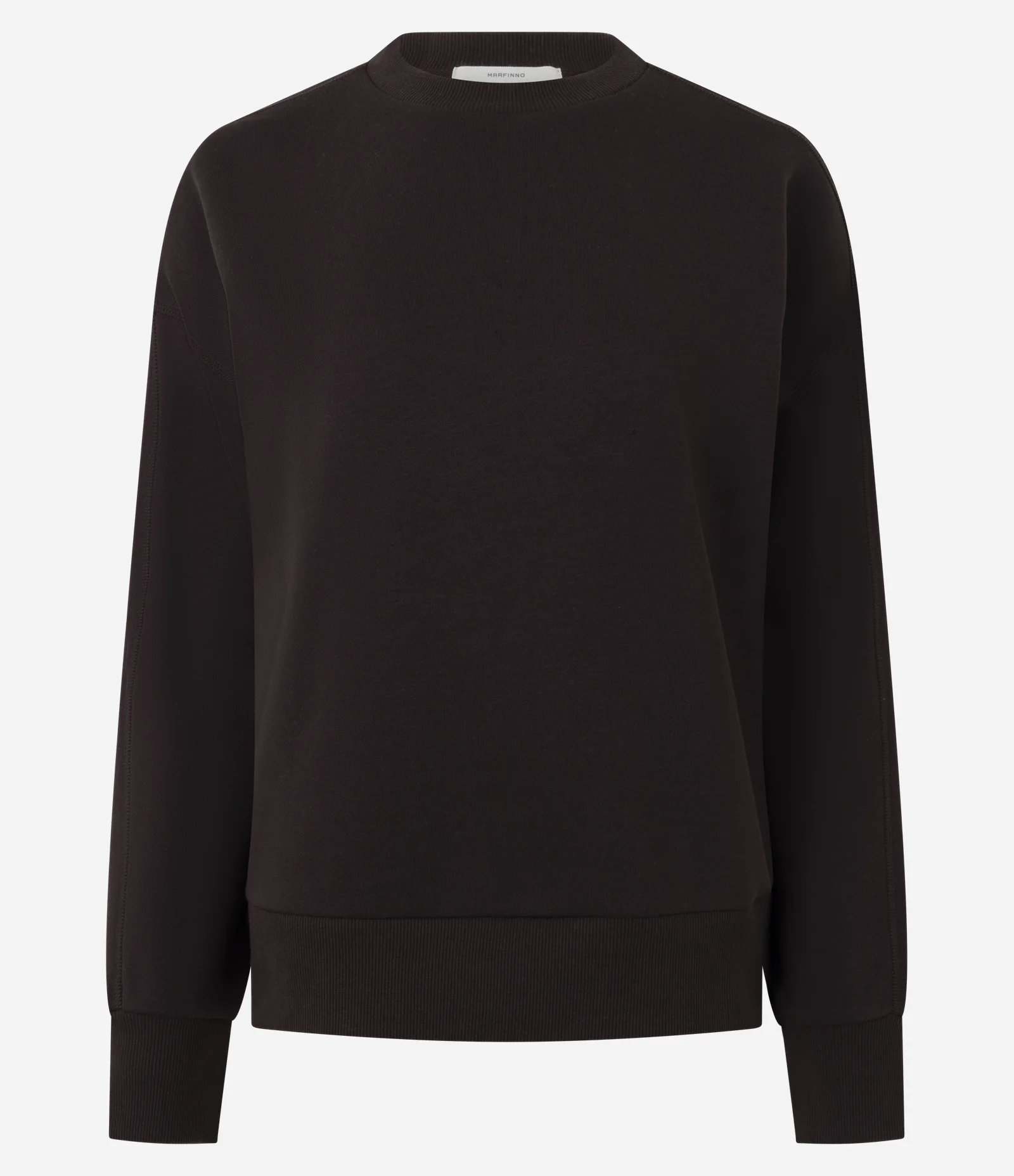 Moletom Regular com Gola Redonda Marrom 1