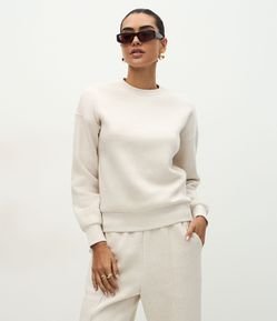 Moletom Regular com Gola Redonda