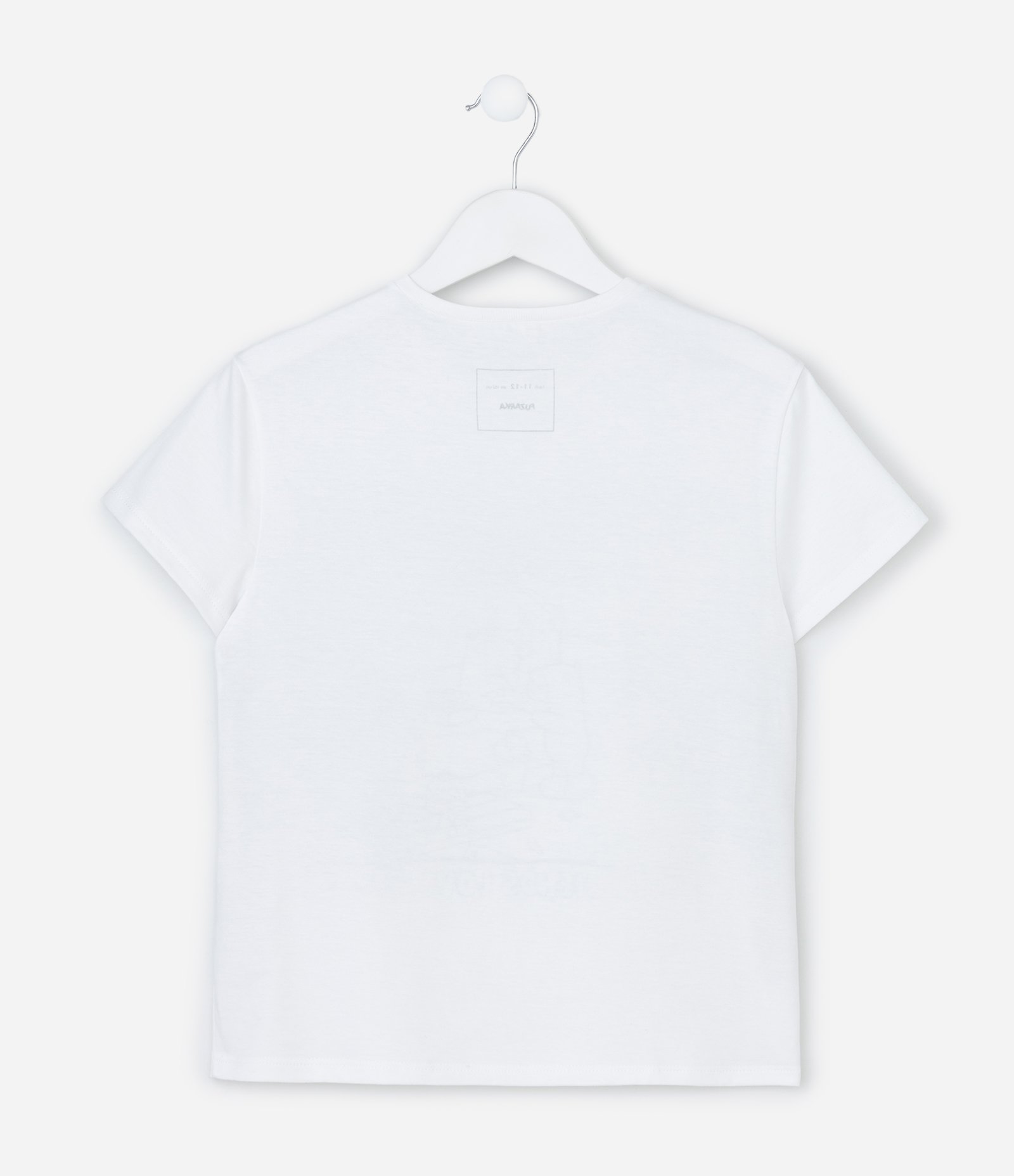 Camiseta Infantil com Estampa de Capivara para Colorir - Tam 5 a 14 Anos Branco 3