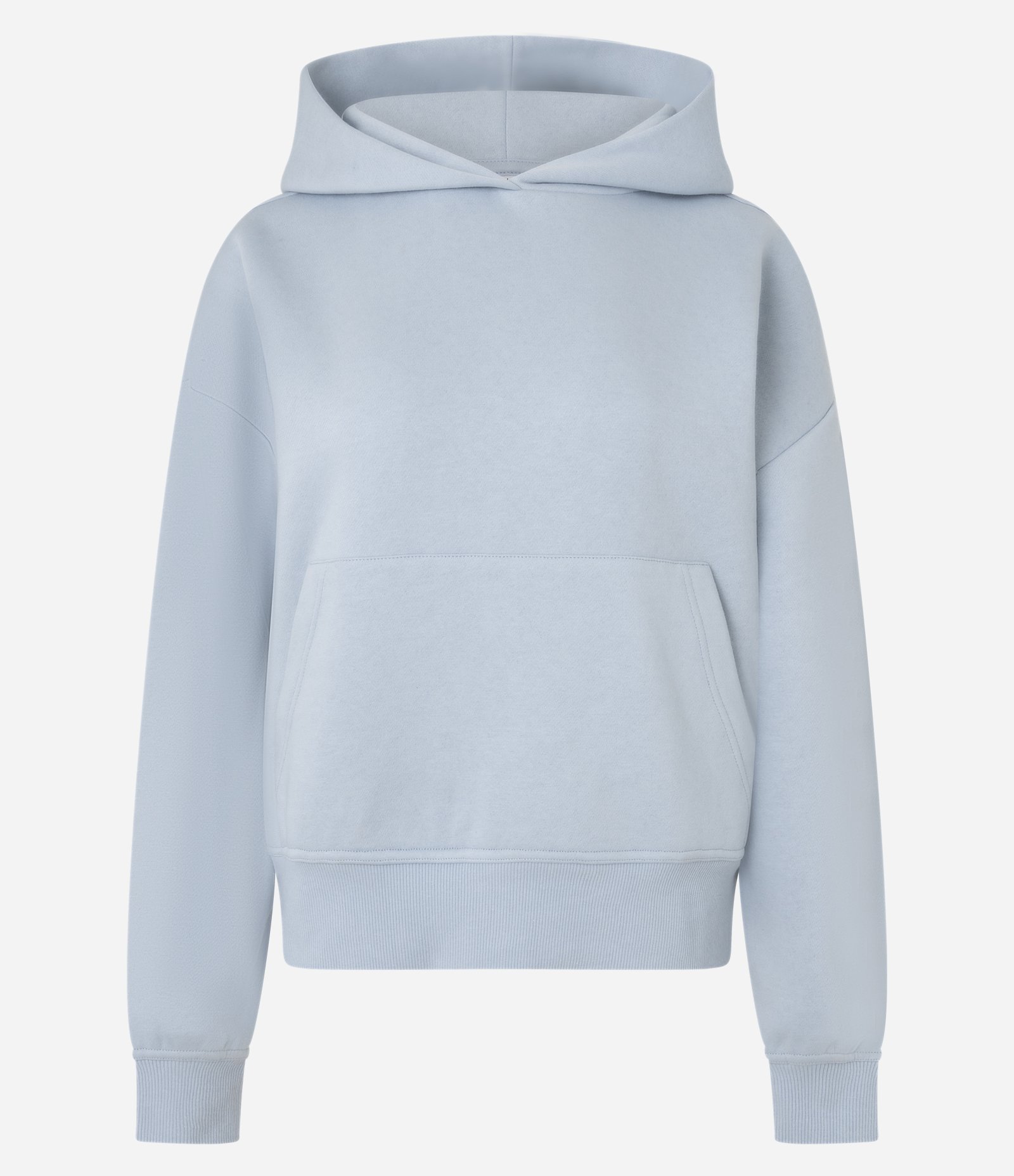 Blusão Moletom em Algodão com Bolso Canguru Azul 1