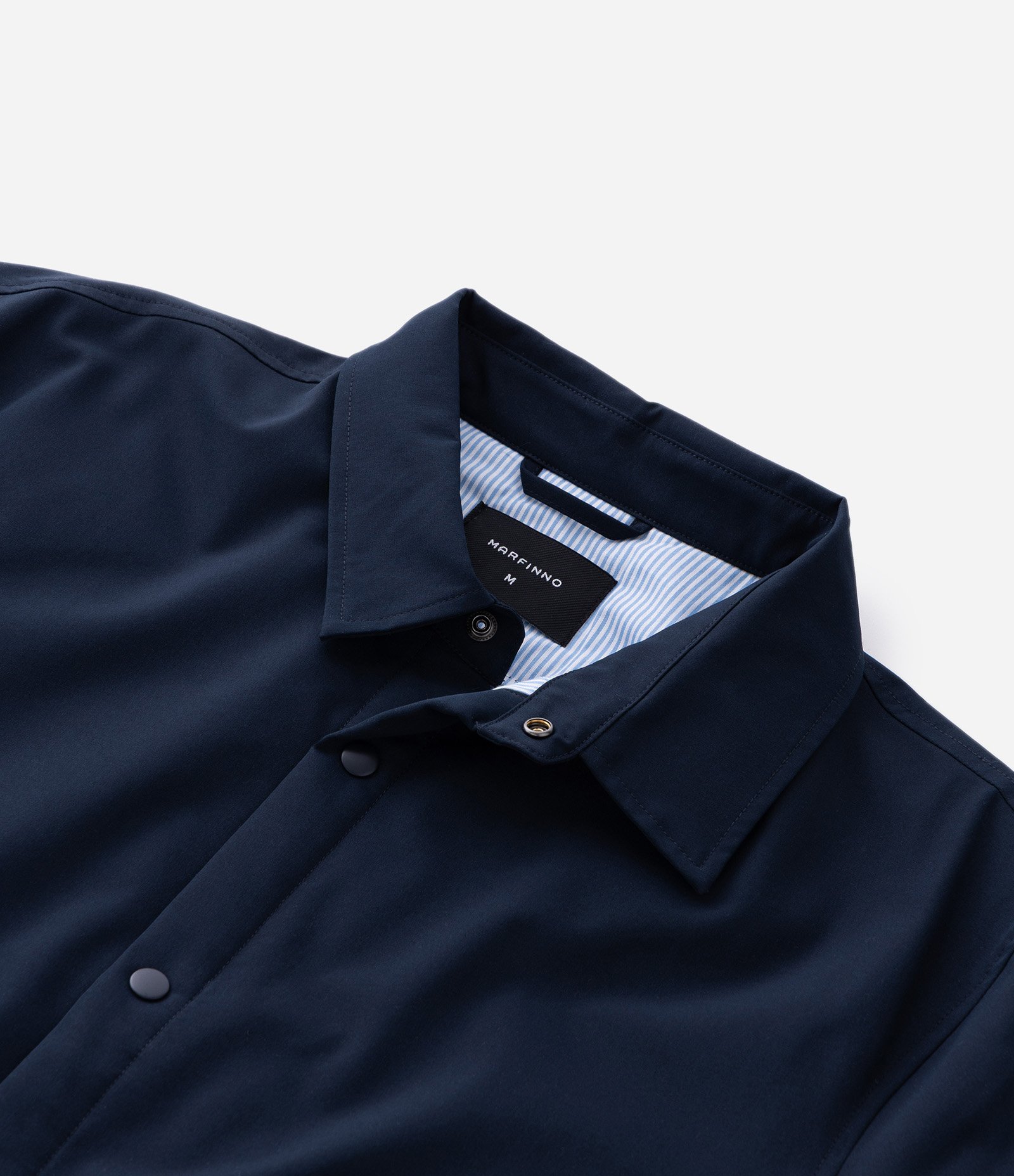 Jaqueta Impermeável com Fechamento por Botões Azul 7