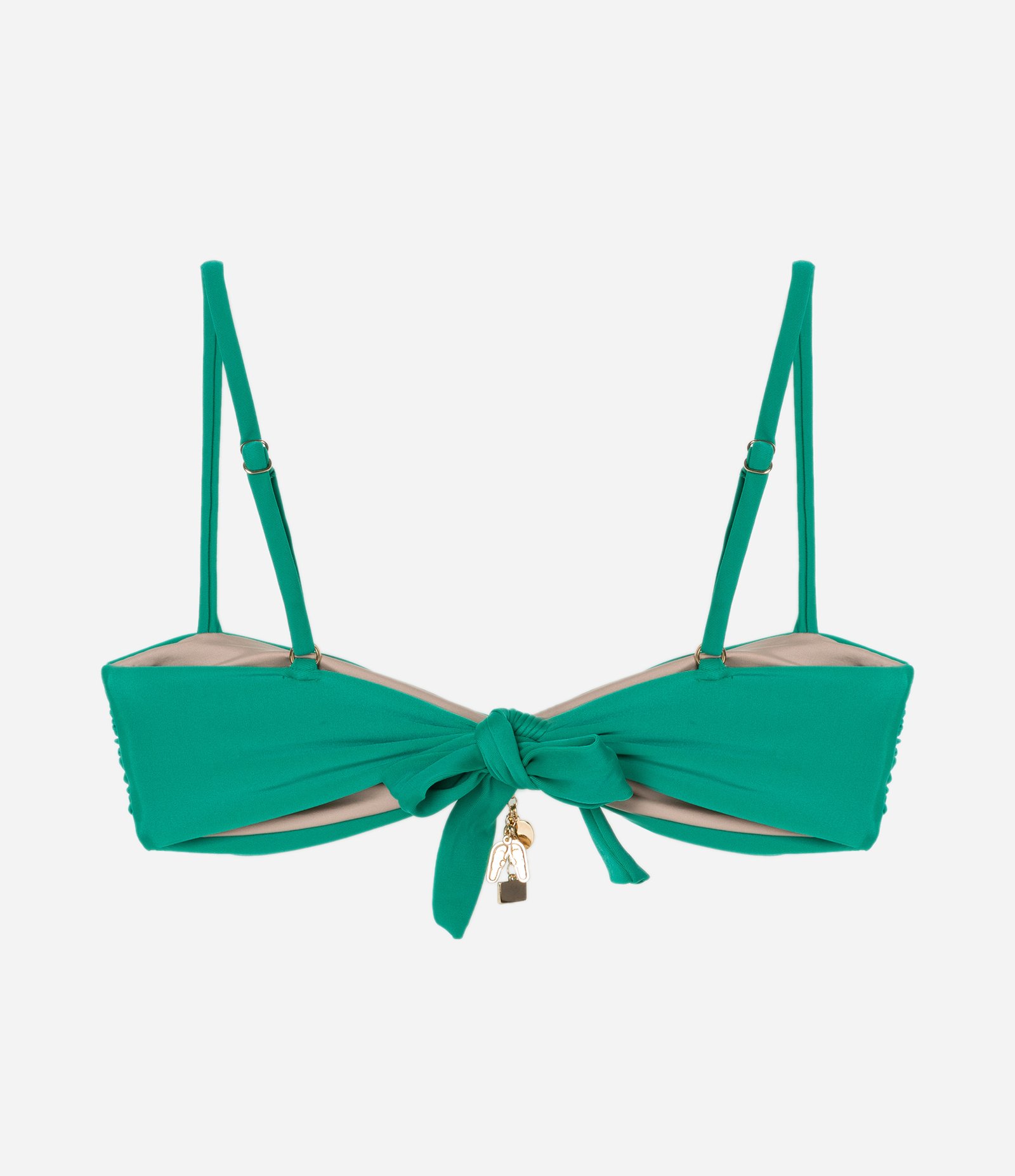 Biquíni Top Bandeau em Microfibra com Pingentes Brasil Verde 6