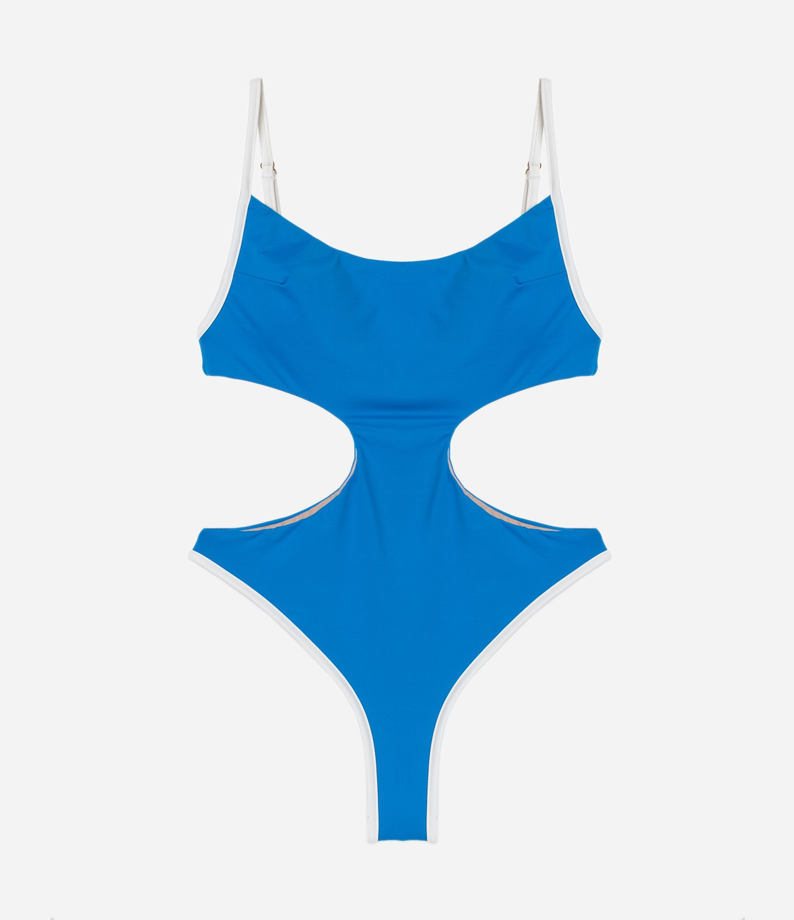 Maio em Microfibra com Viés Contrastantes Brasil Core Azul 4