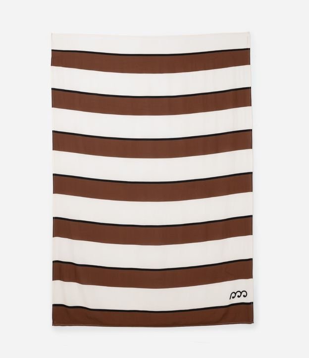 Canga Retangular em Viscose Listrada