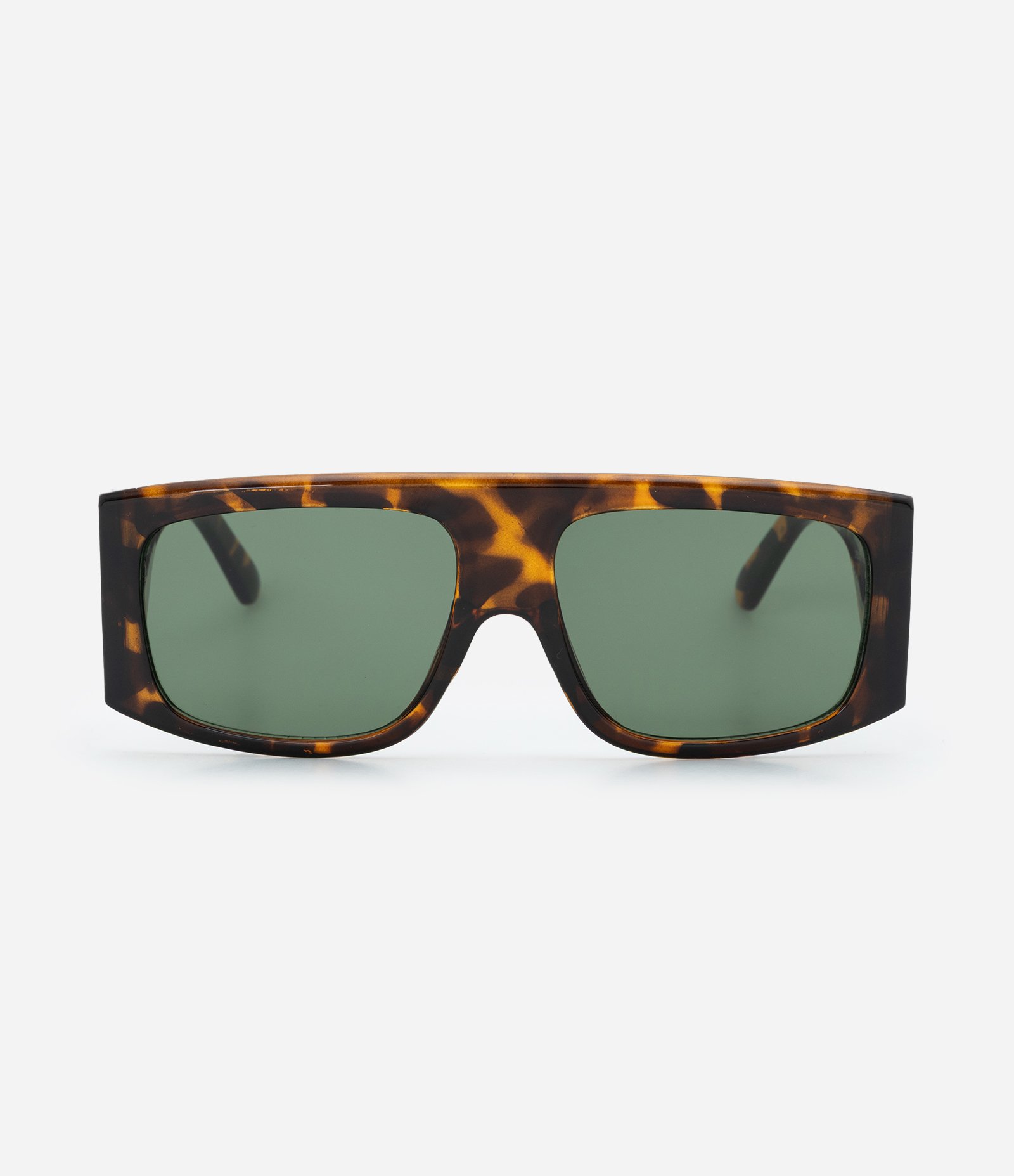 Óculos Quadrado com Hastes Largas e Estampa de Tartaruga Marrom 3