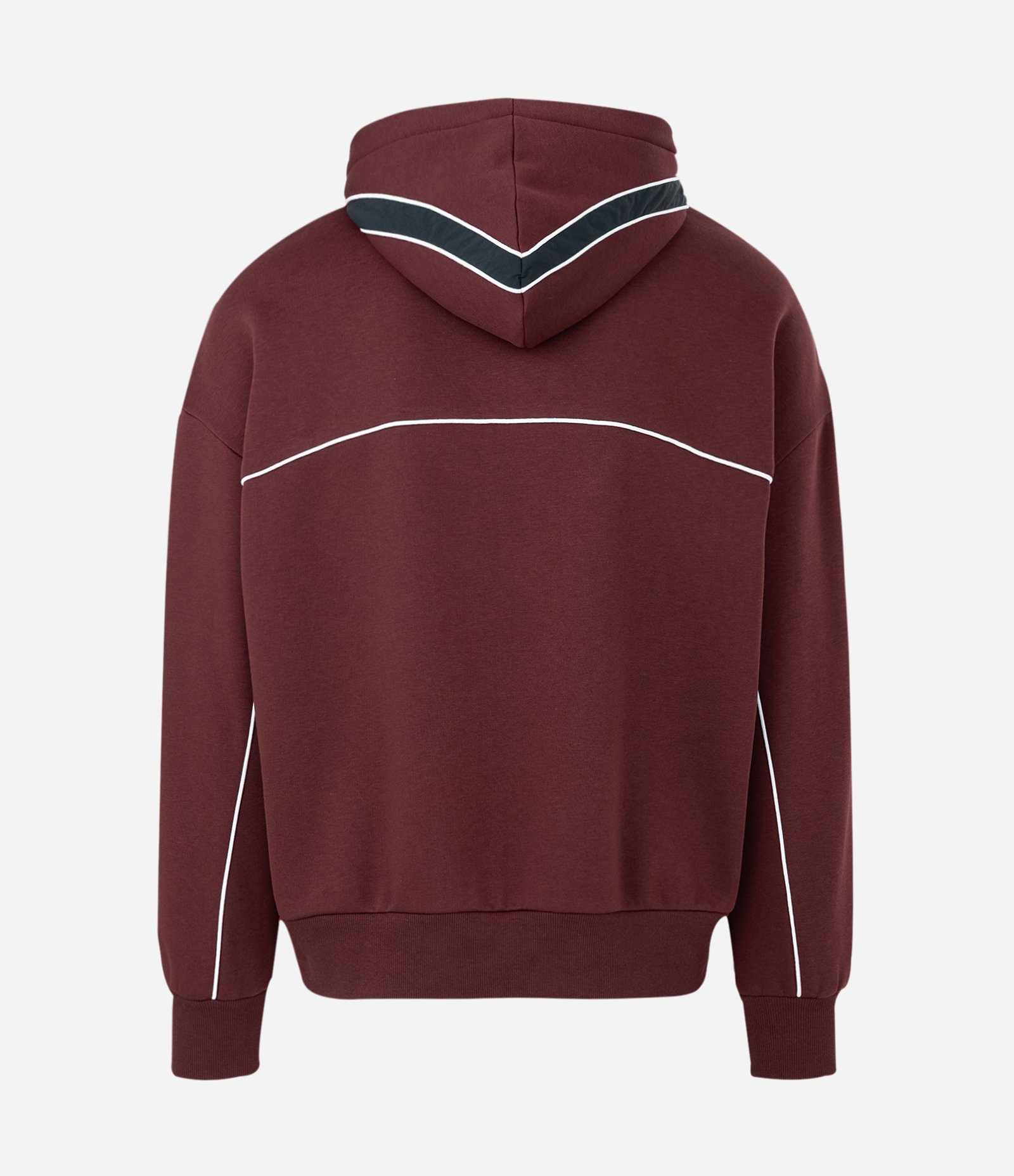 Blusão com Felpa e Recortes e Painéis Vermelho 6