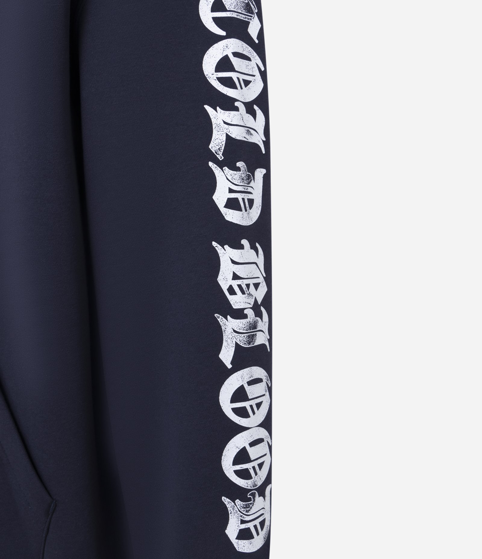 Casaco Relaxed em Moletom com Estampa Lettering Guepardo Reckless 98 Azul 7