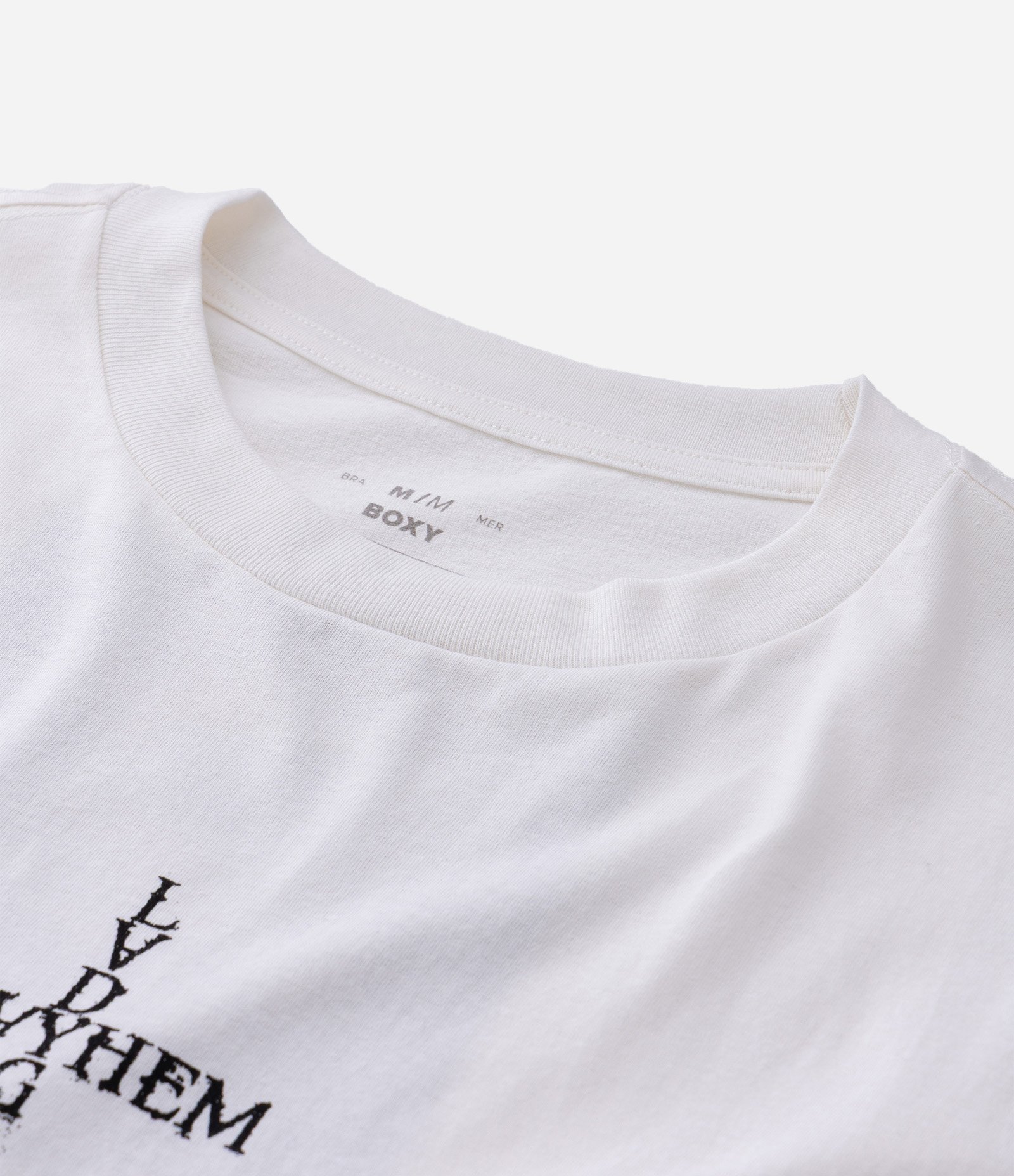 Camiseta Boxy em Algodão com Estampa Lady Gaga Mayhem Branco 8
