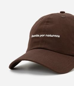 Boné Aba Curva em Sarja com Bordado Bonita por Natureza Curve & Plus Size