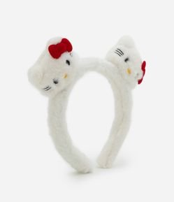 Tiara com Pelinhos e Duas Carinhas da Hello Kitty - Tam U