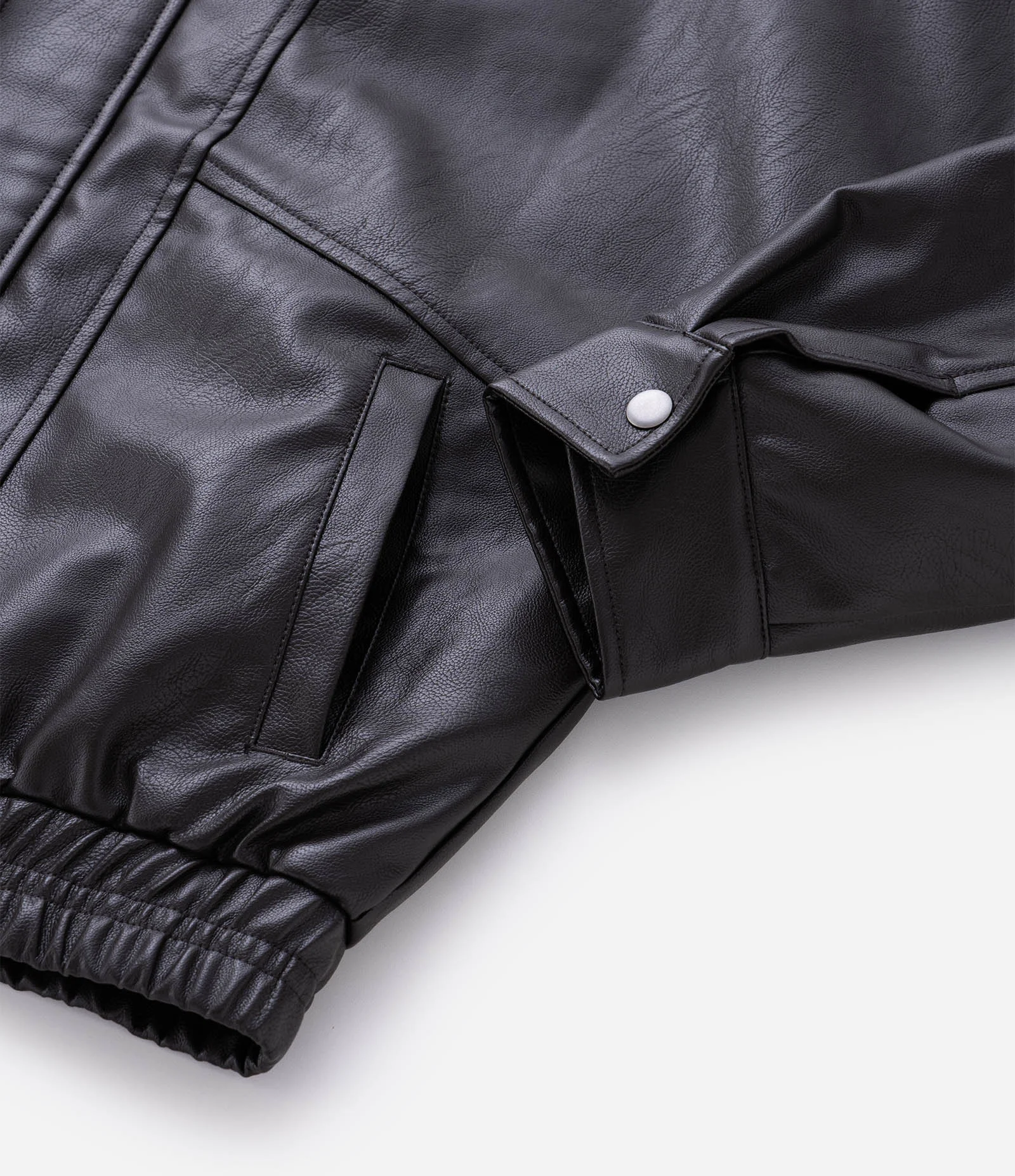 Jaqueta Estruturada em PU com Recortes Marrom 9