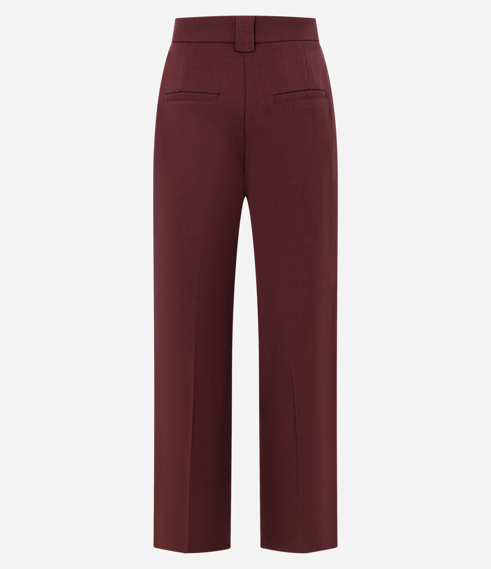 Calça Wide Leg em Alfaiataria com Cós Liso e Pregas Frontais Vermelho 8