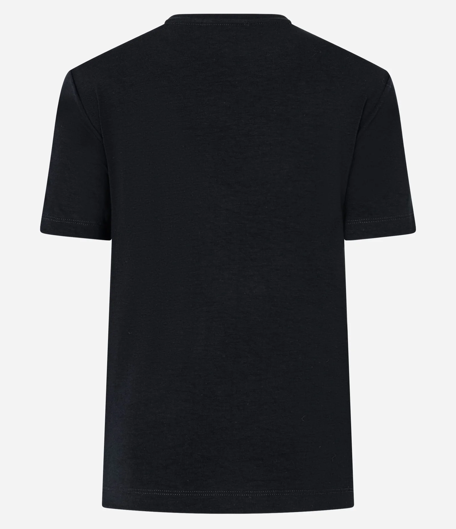Blusa Básica em Viscose com Gola Redonda Preto 2