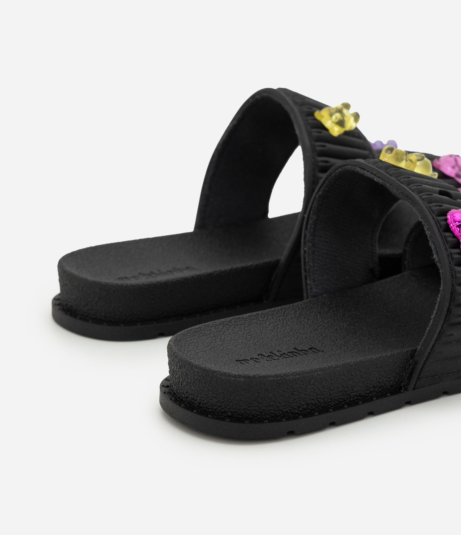 Chinelo Infantil Slide com Cerejinhas - Tam 26 ao 36 Preto 2