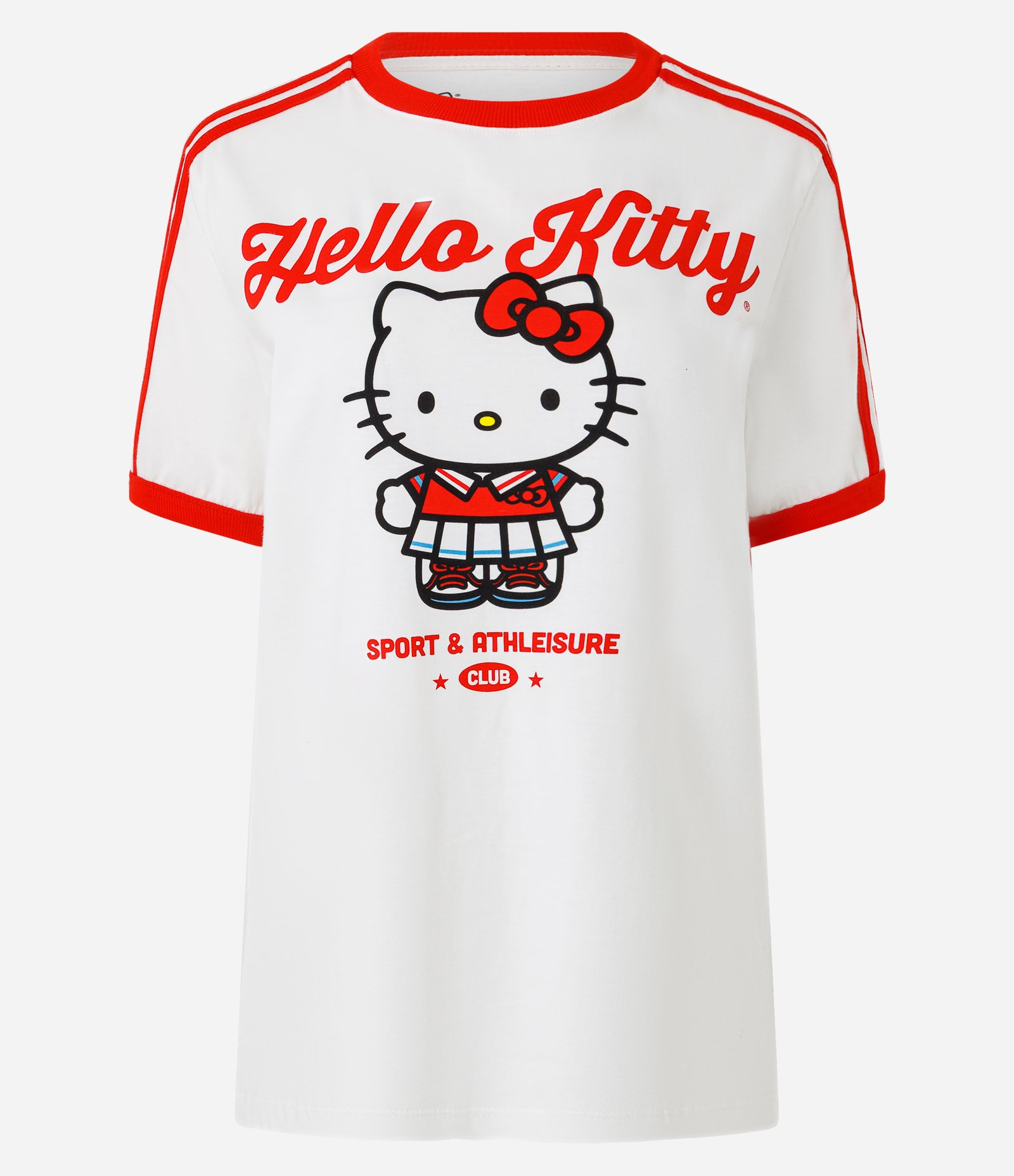 Camiseta T-shirt em Algodão com Estampa Hello Kitty Branco 6
