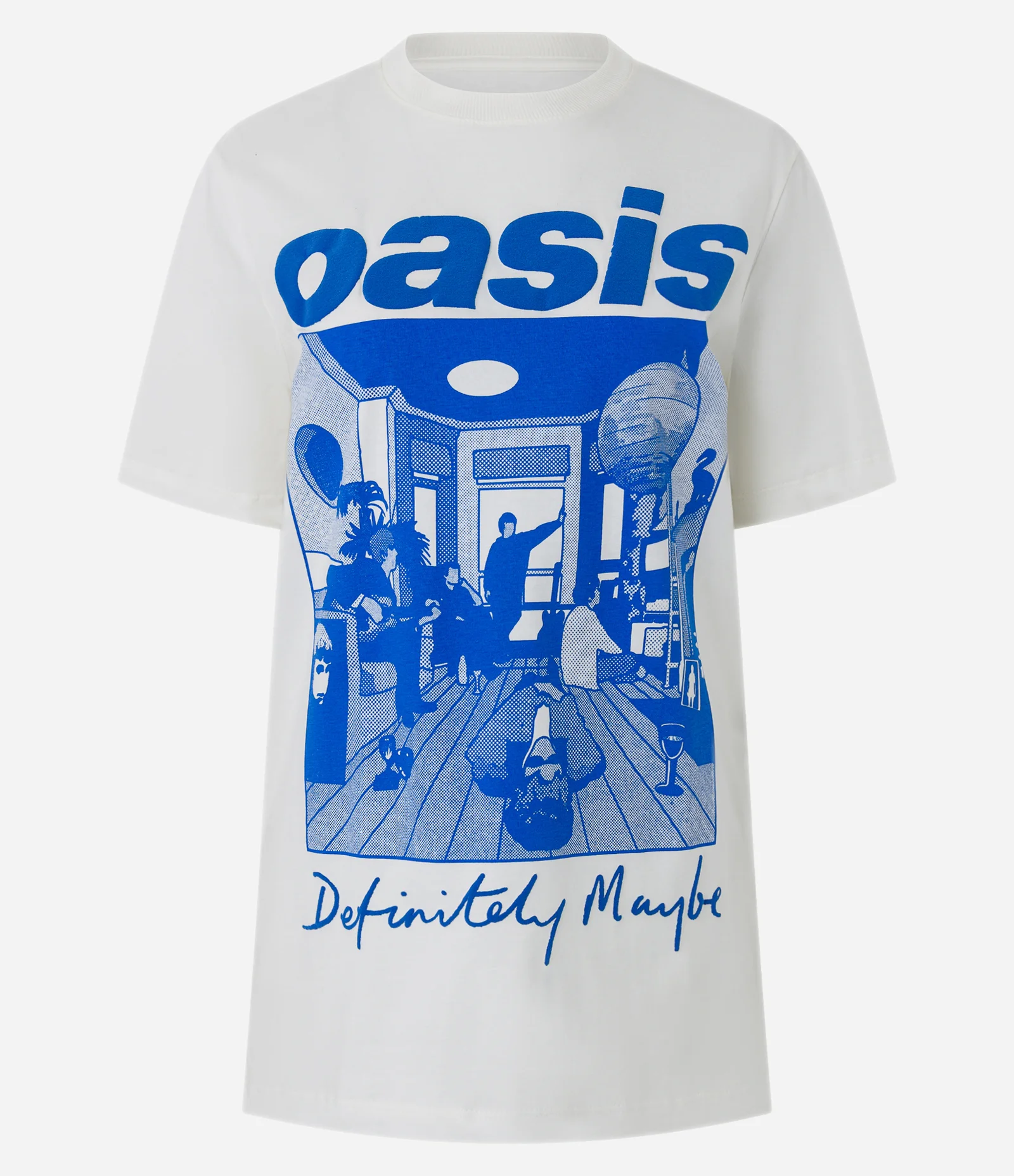 Camiseta T-shirt em Algodão com Estampa Oasis Branco 6