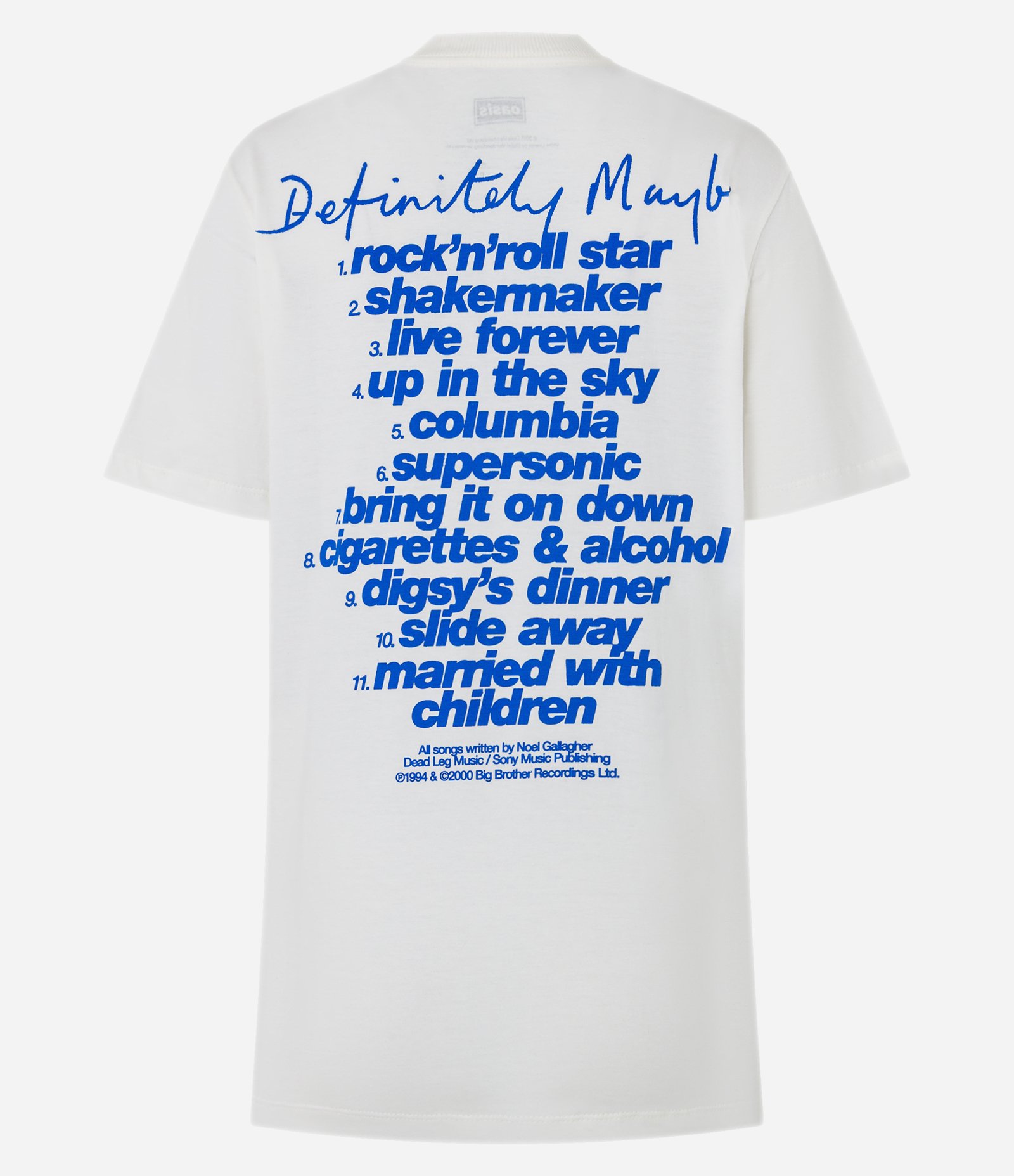 Camiseta T-shirt em Algodão com Estampa Oasis Branco 7