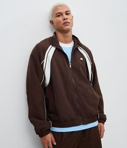 Jaqueta em Poliamida com Listras Laterais