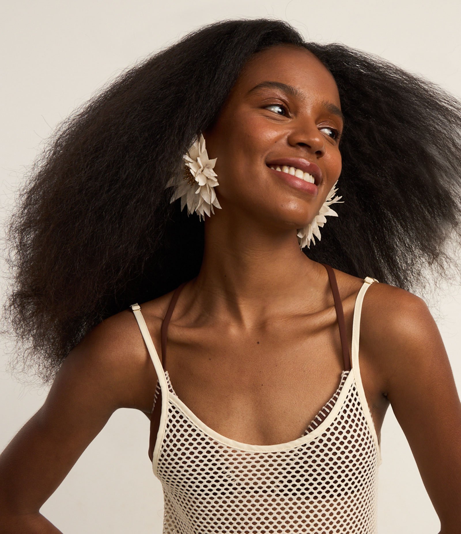 Saída de Praia Vestido Longo em Crochê Off White 2