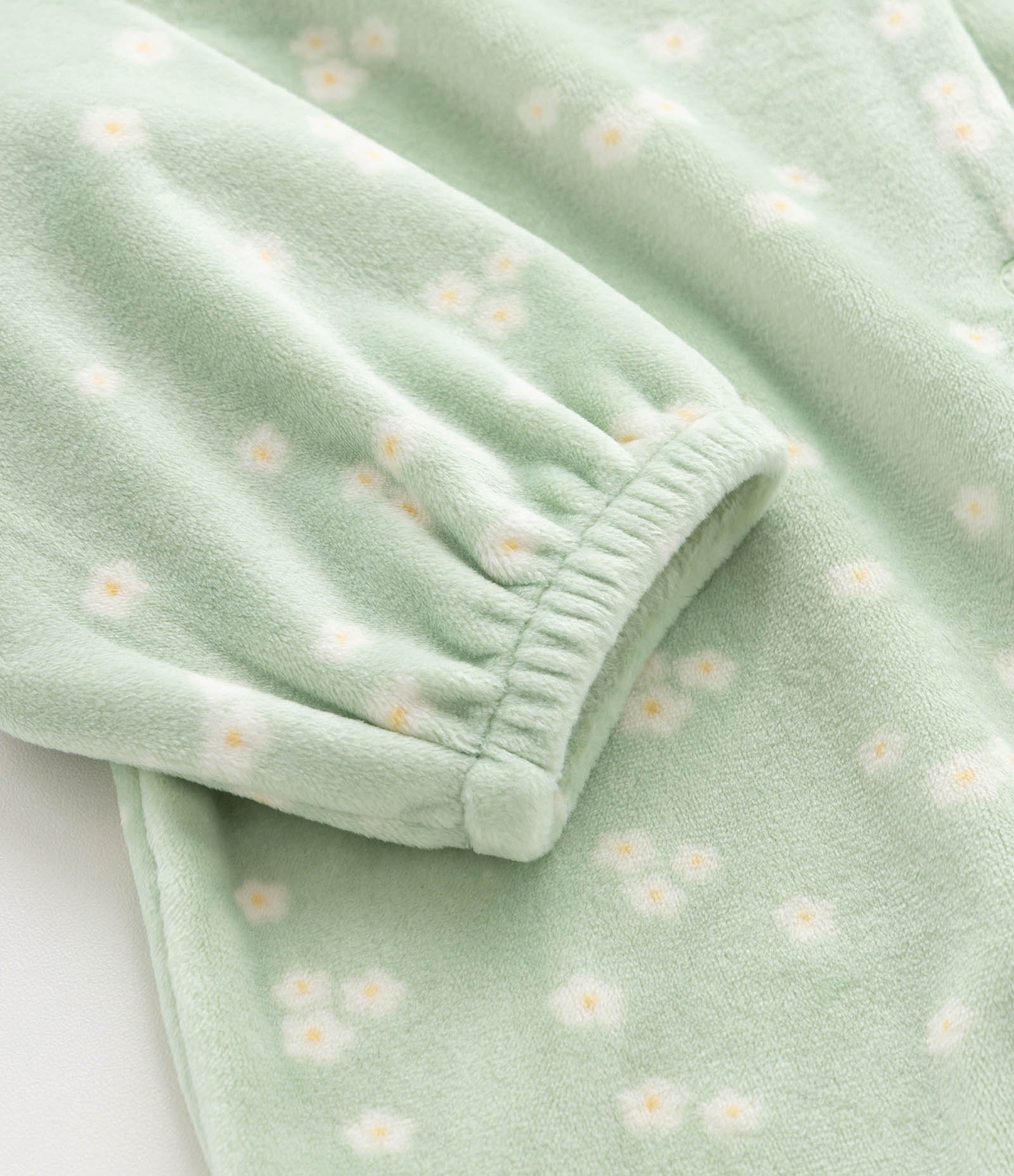 Macacão Bebê e Faixa de Cabelo com Estampa Floral – Tam 0 a 18 Meses Verde Claro 6