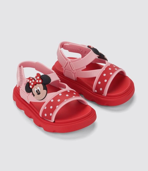 Sandália Infantil Com Personagem Minnie – Tam 17/18 a 25/26